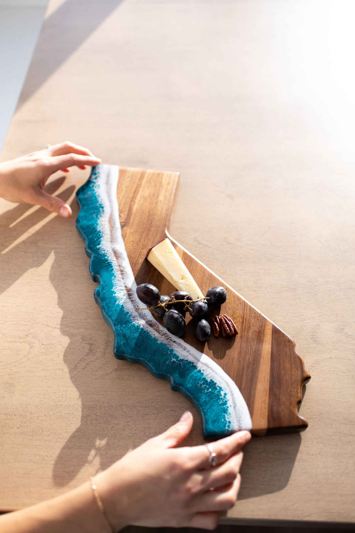 NEW!!! State Shaped Acacia Cheese Board