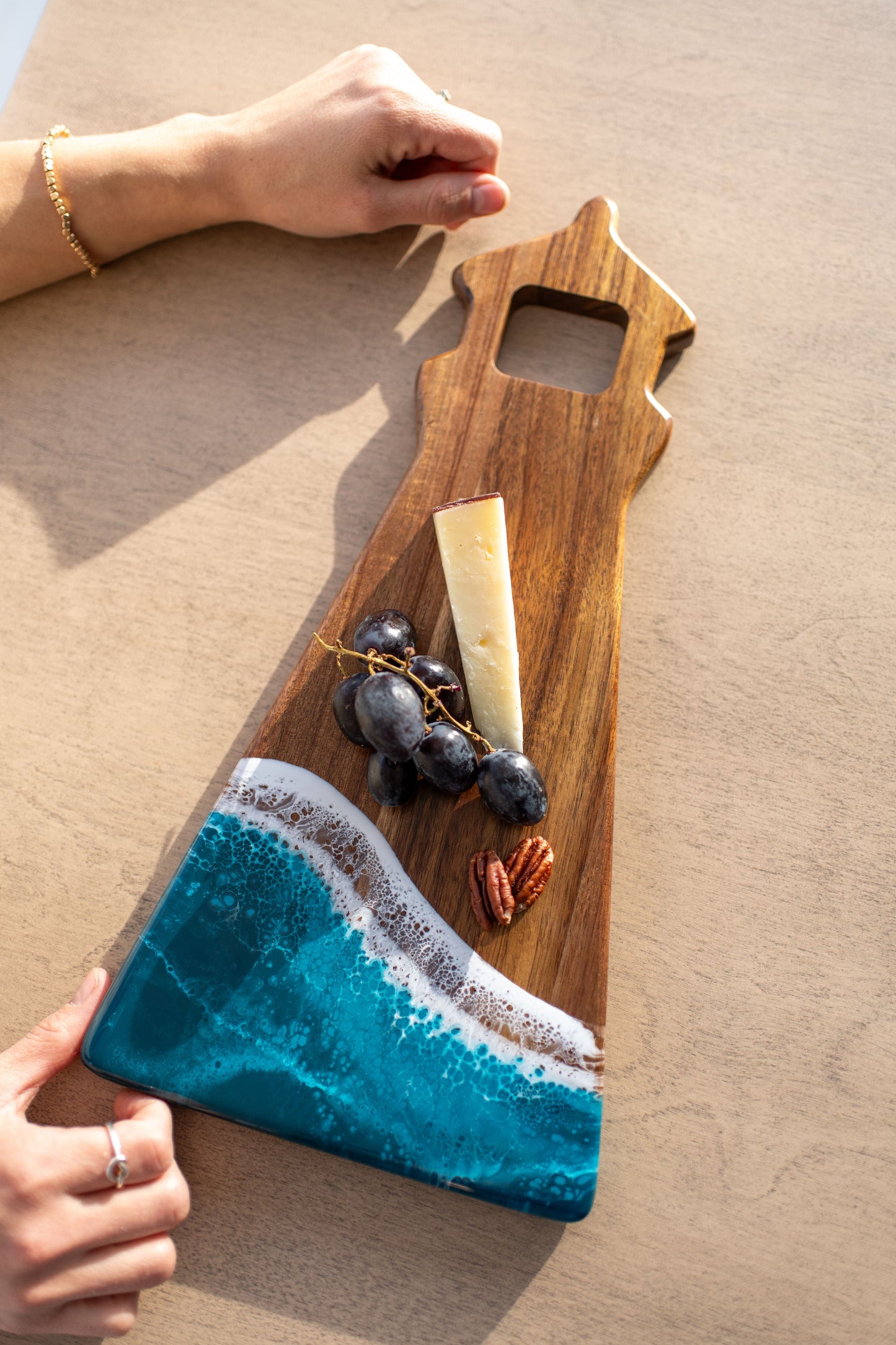 NEW!!! Light House Shaped Acacia Cheese Board