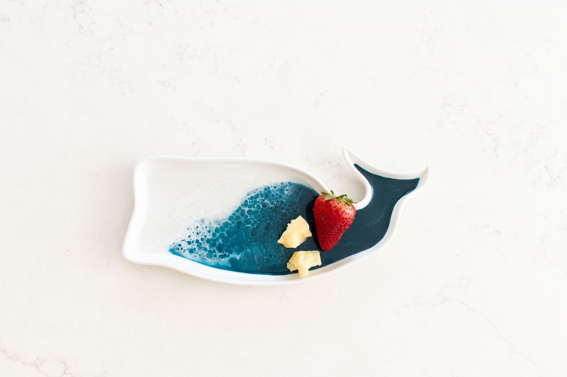 ocean vibes whale ceramic tray 