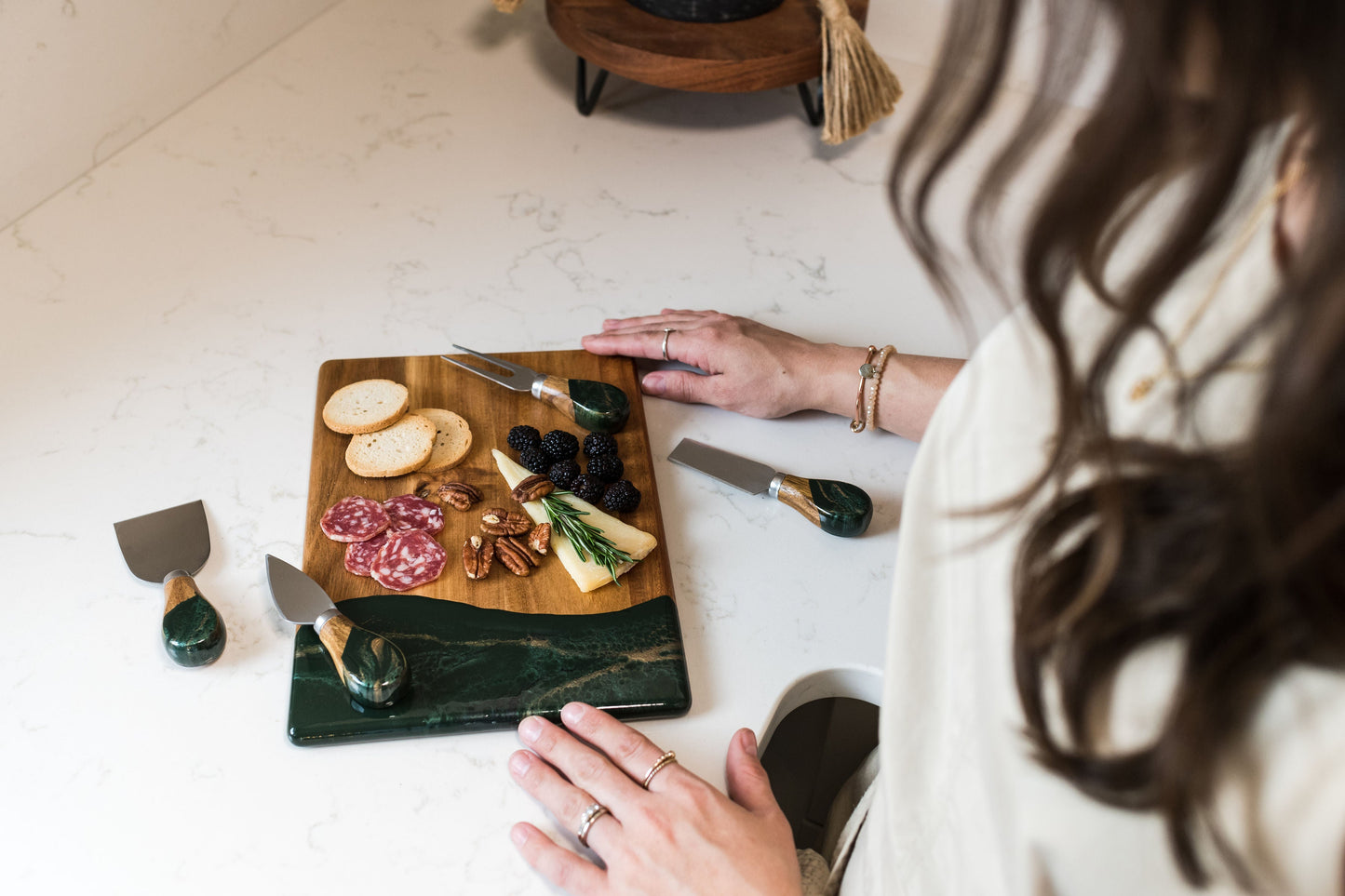 NEW! Resin Coated Cheese Knife Set