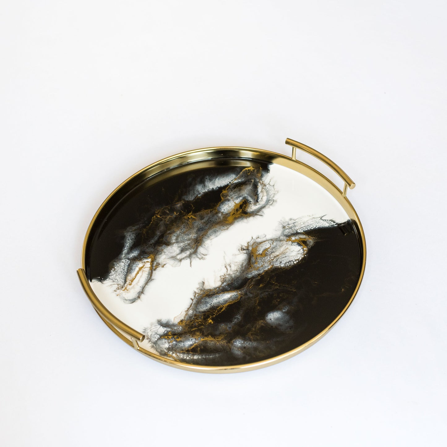 NEW! Resin Gold Round Tray