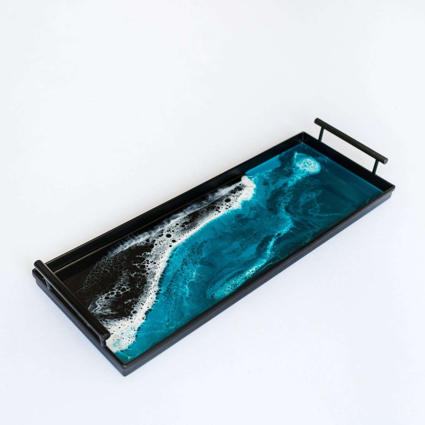 NEW! Resin Black Rectangle Tray