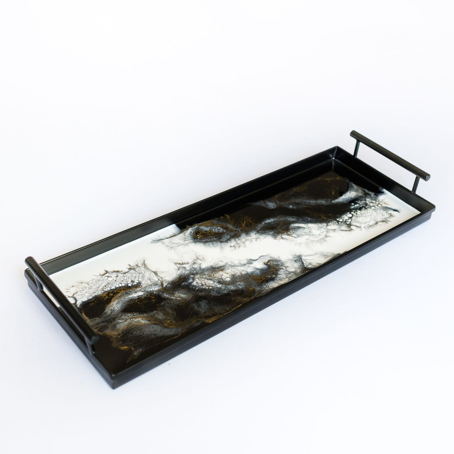 NEW! Resin Black Rectangle Tray