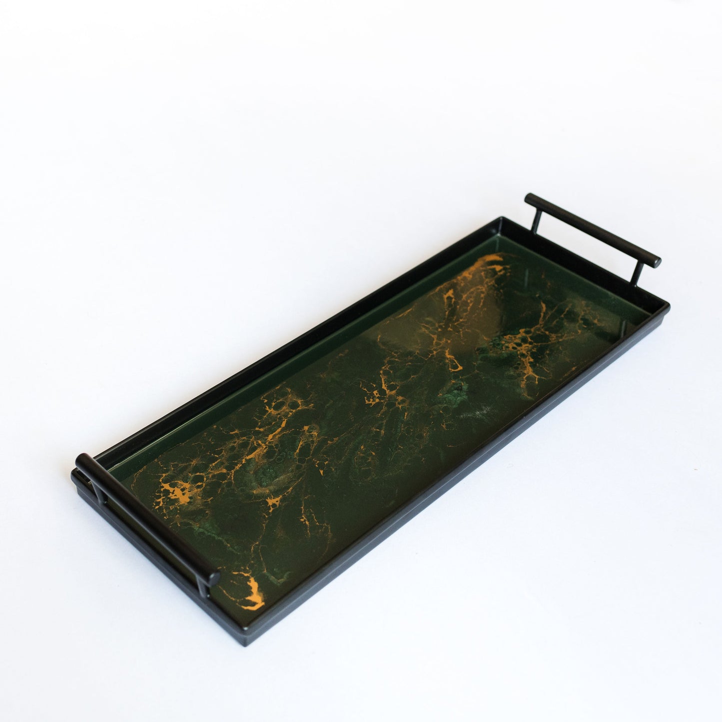 NEW! Resin Black Rectangle Tray