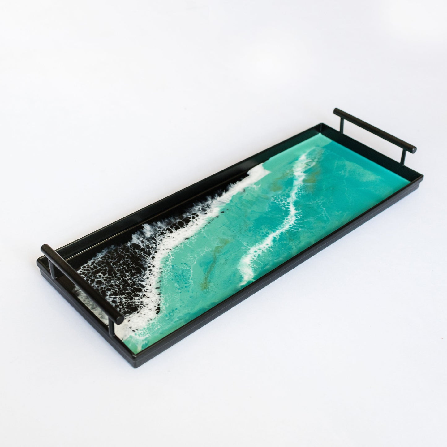 NEW! Resin Black Rectangle Tray