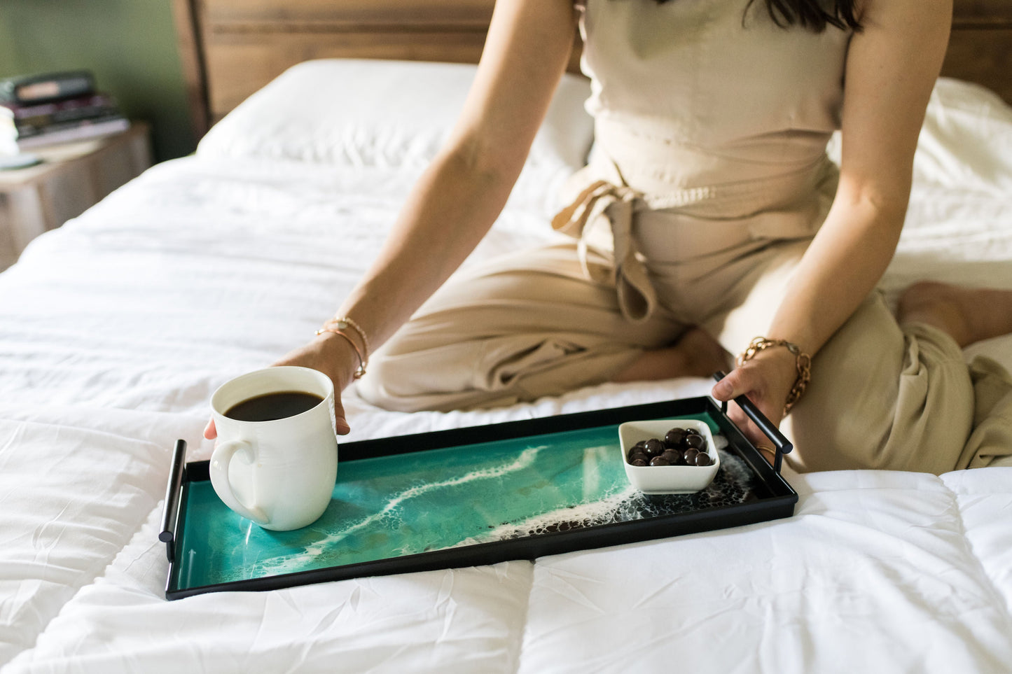 NEW! Resin Black Rectangle Tray