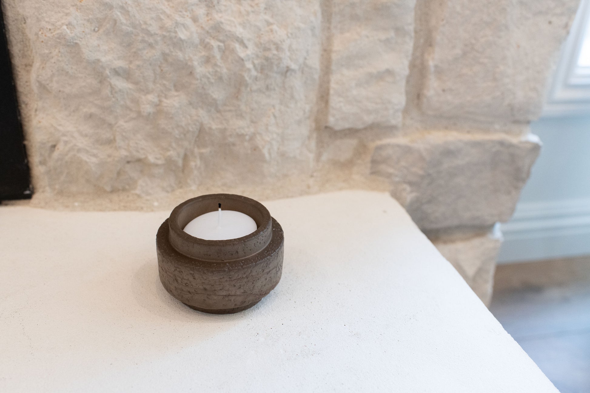 Mocha candle holder 