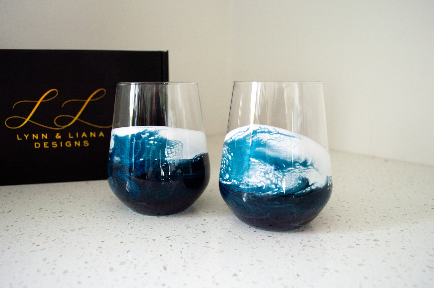 Resin Coated Entertaining Glasses (Set of 2)