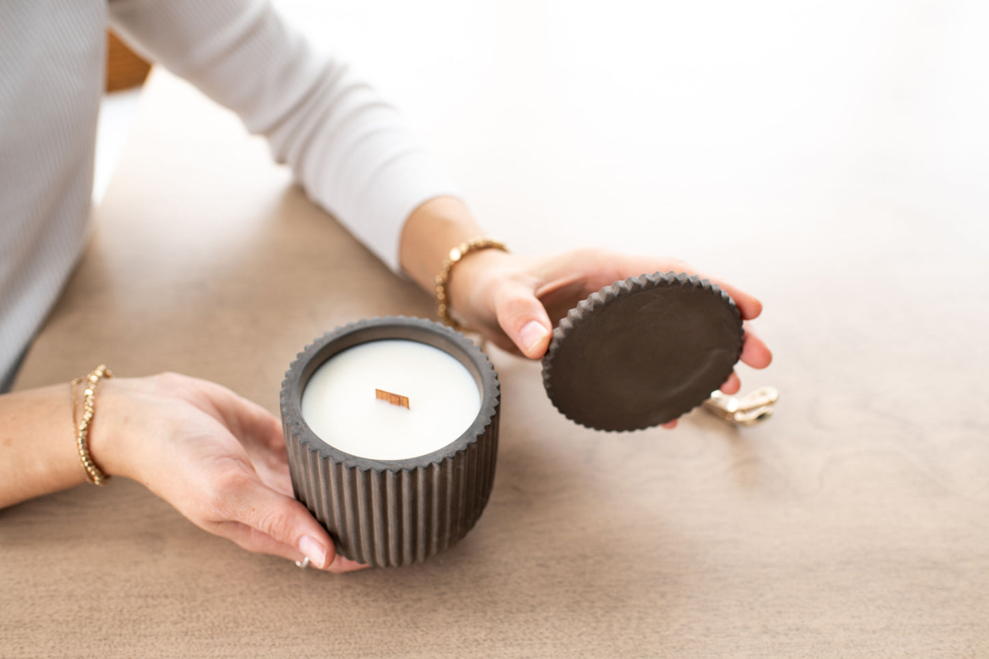 NEW!!! Fluted Large Candle