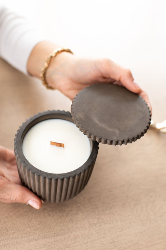 NEW!!! Fluted Large Candle