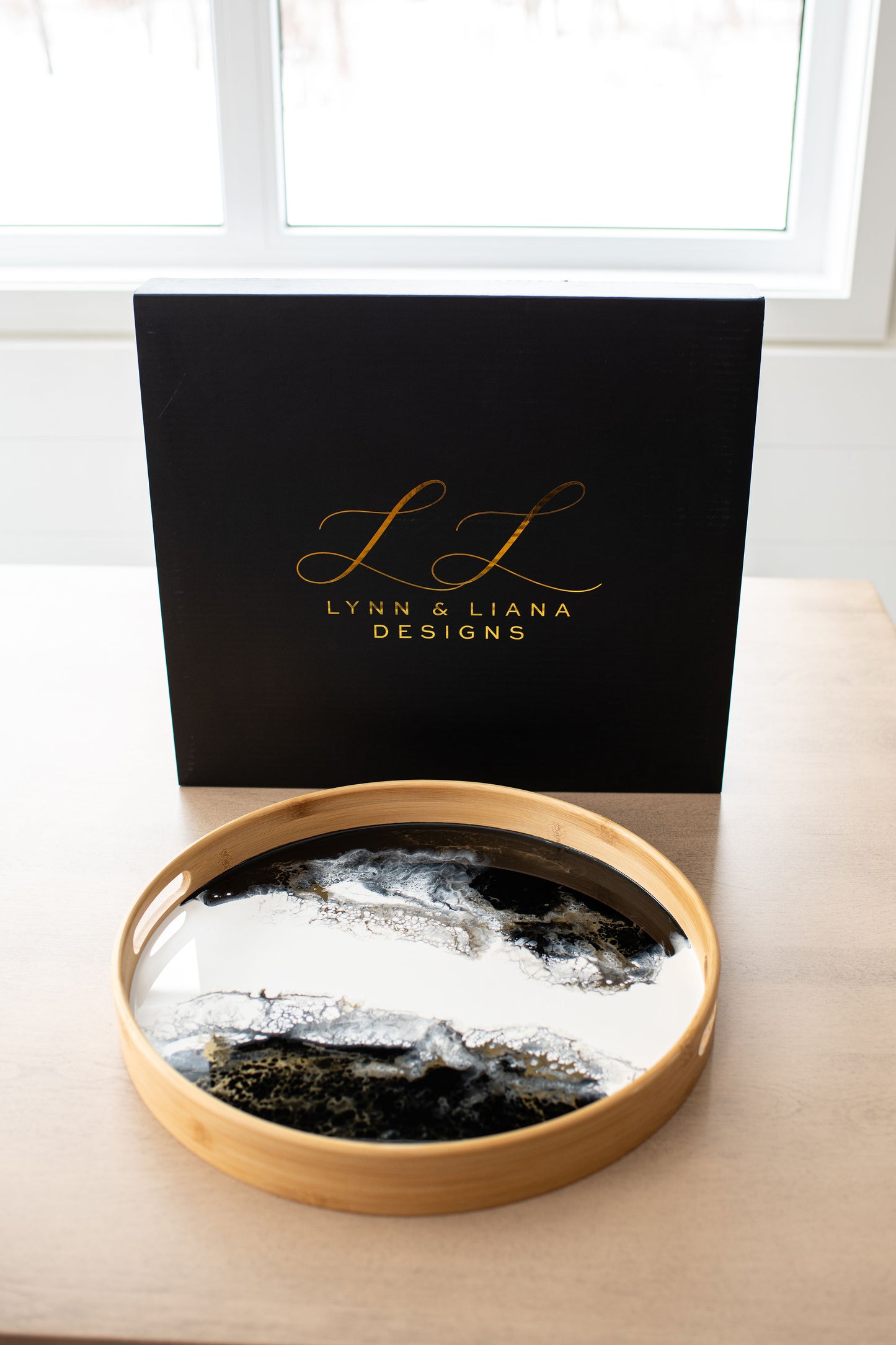 Bamboo Round Serving Trays