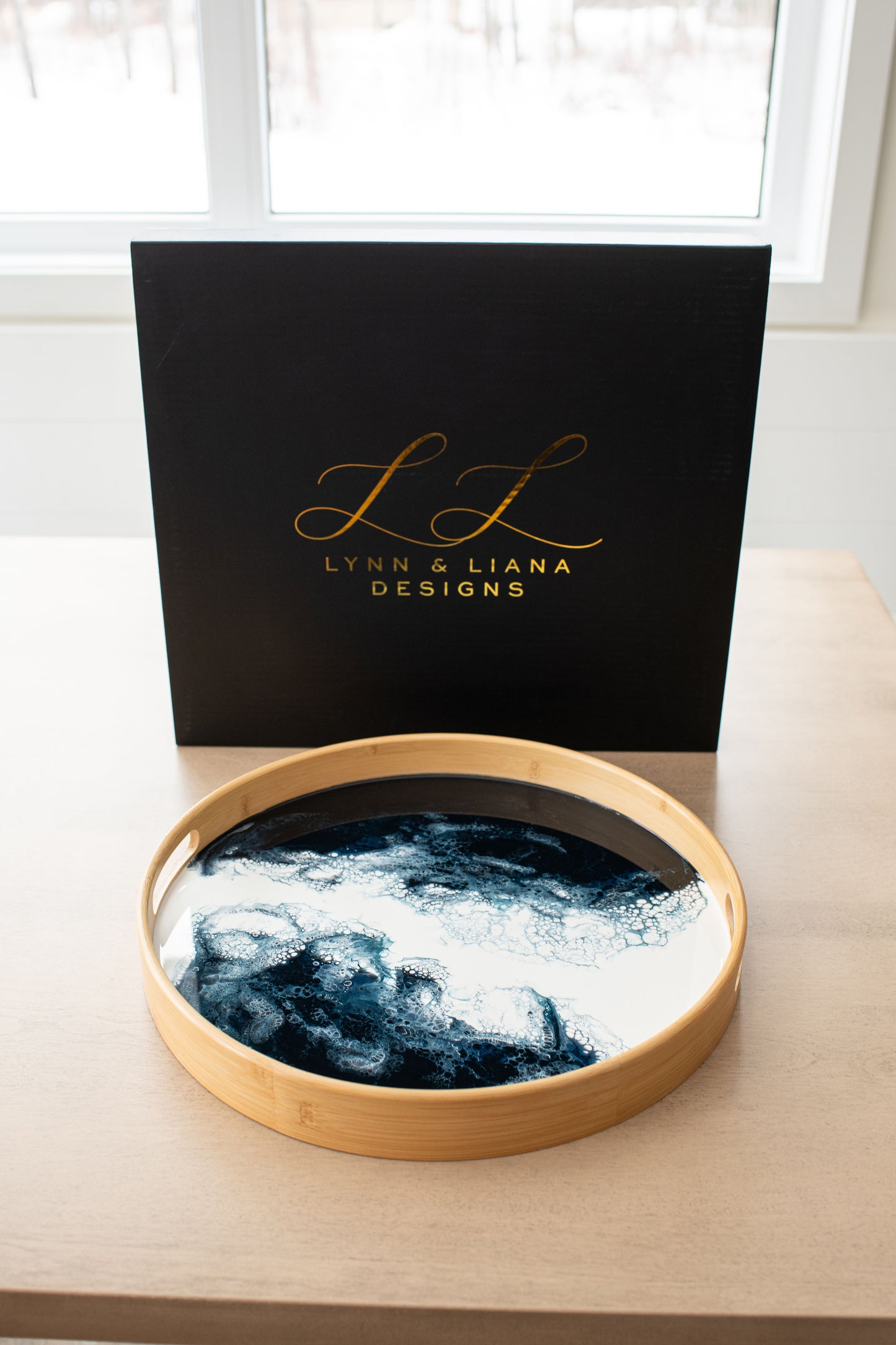 Bamboo Round Serving Trays