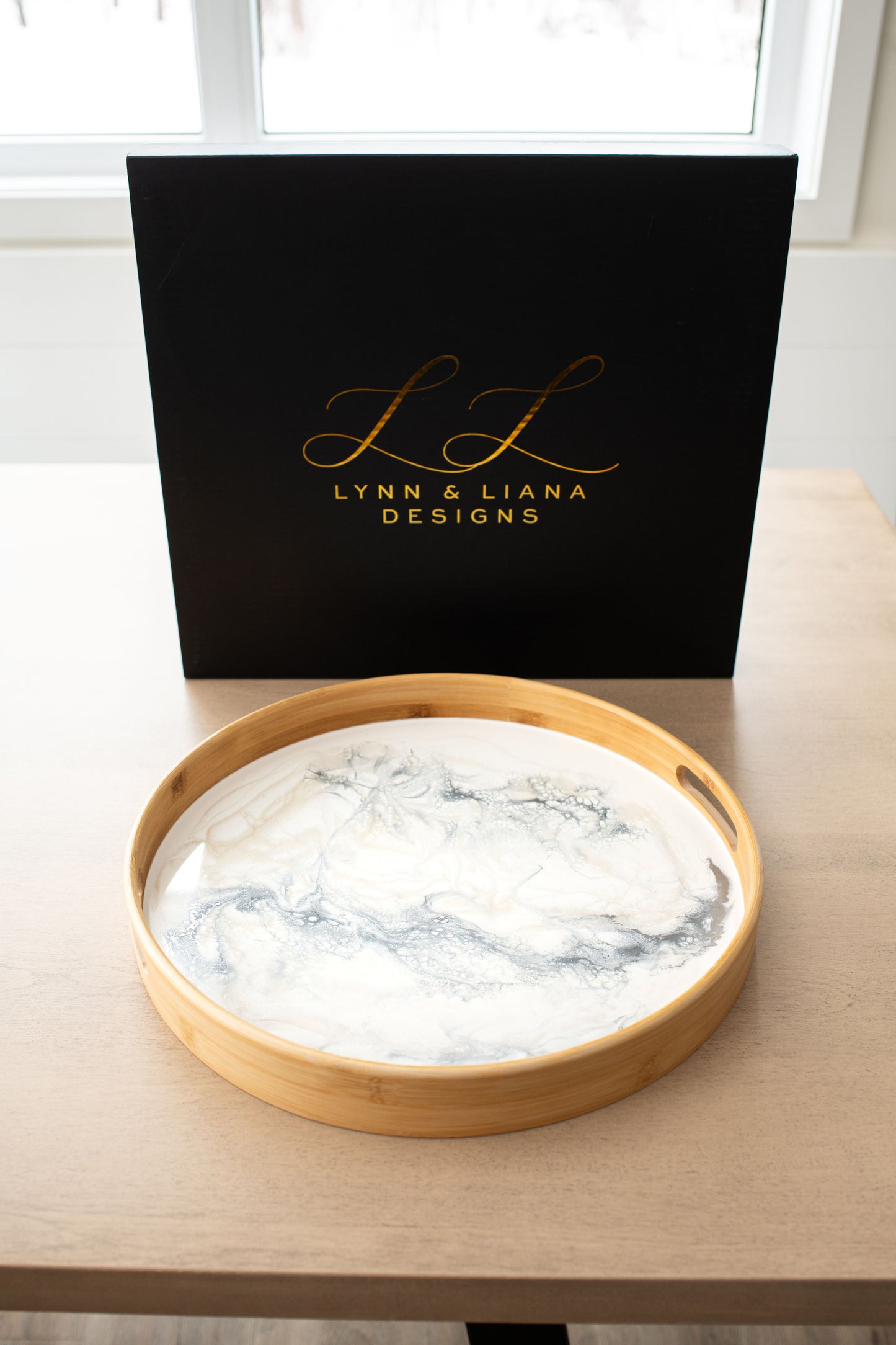 Bamboo Round Serving Trays