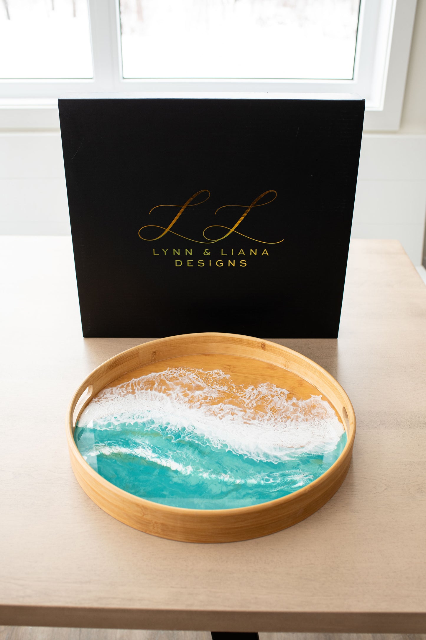 Bamboo Round Serving Trays