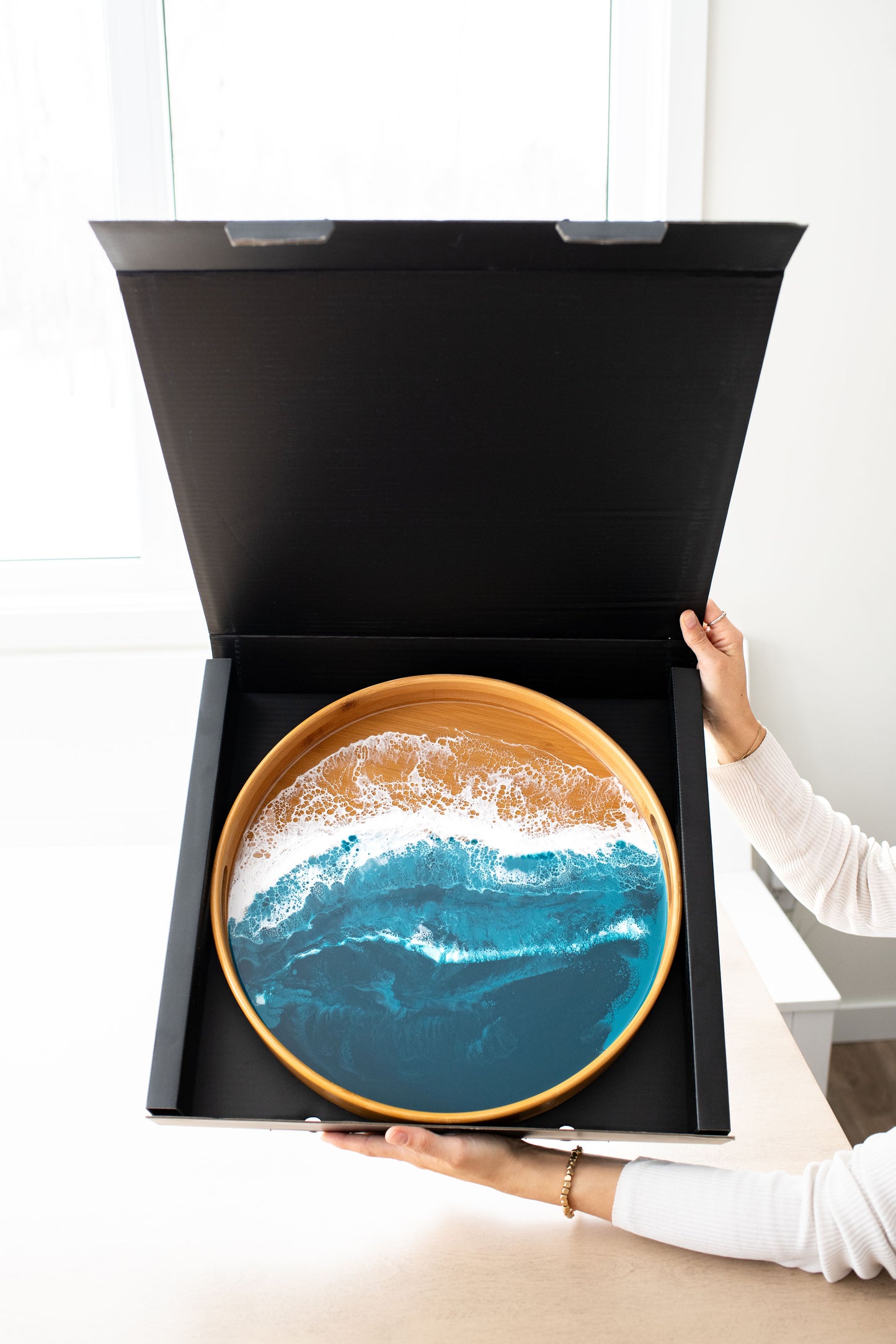 Bamboo Round Serving Trays