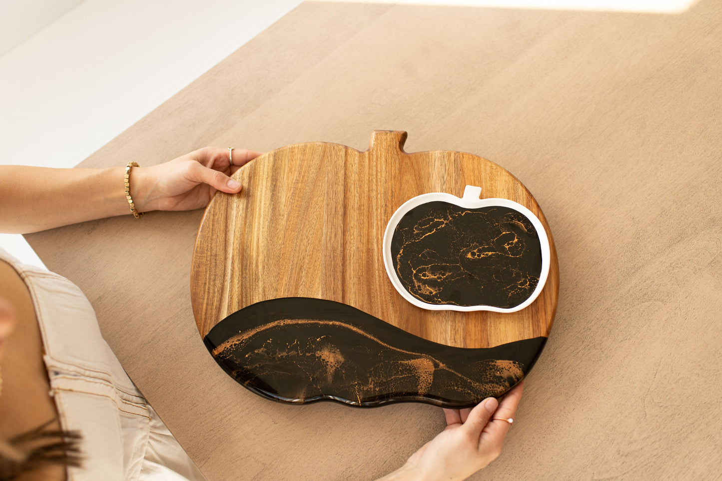 NEW!!! Pumpkin Charcuterie Board and Ceramic Tray