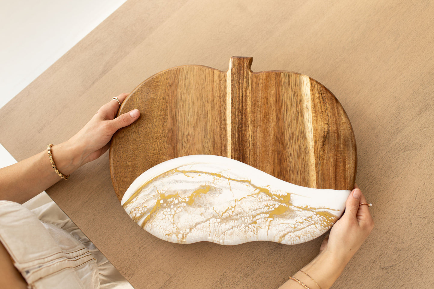 NEW!!! Pumpkin Charcuterie Board and Ceramic Tray