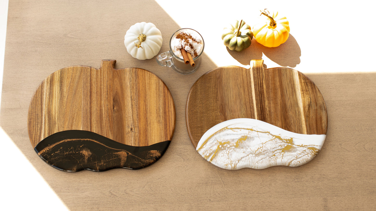 NEW!!! Pumpkin Charcuterie Board and Ceramic Tray