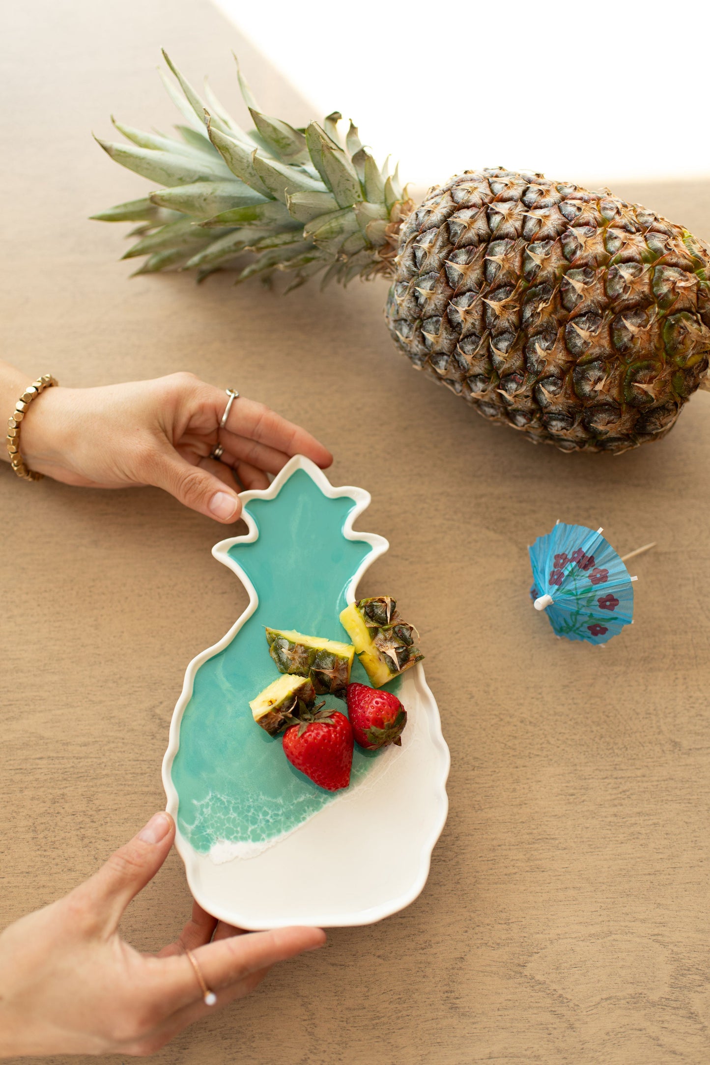 NEW!!! Pineapple Charcuterie Board and Ceramic Tray