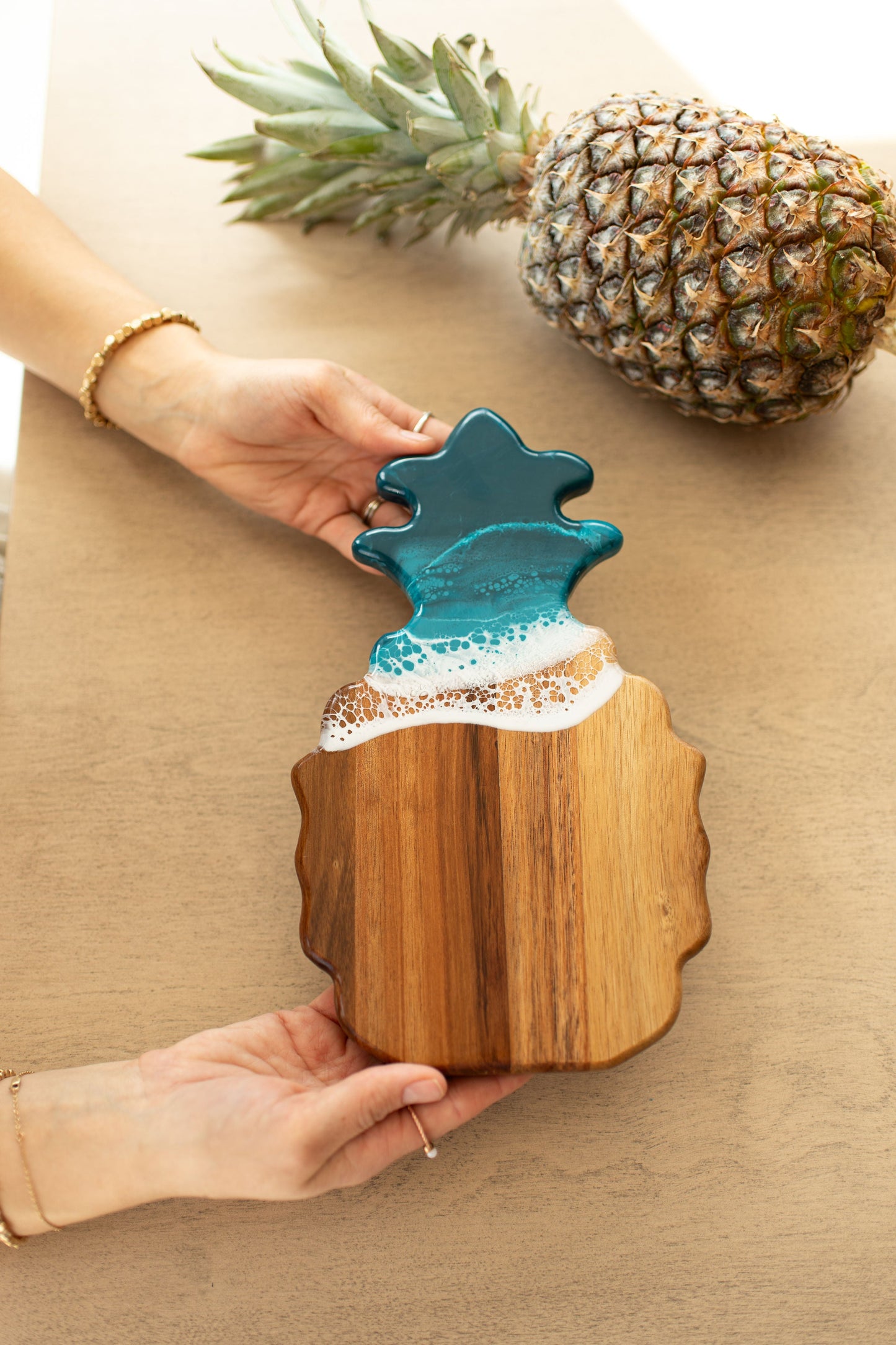 NEW!!! Pineapple Charcuterie Board and Ceramic Tray