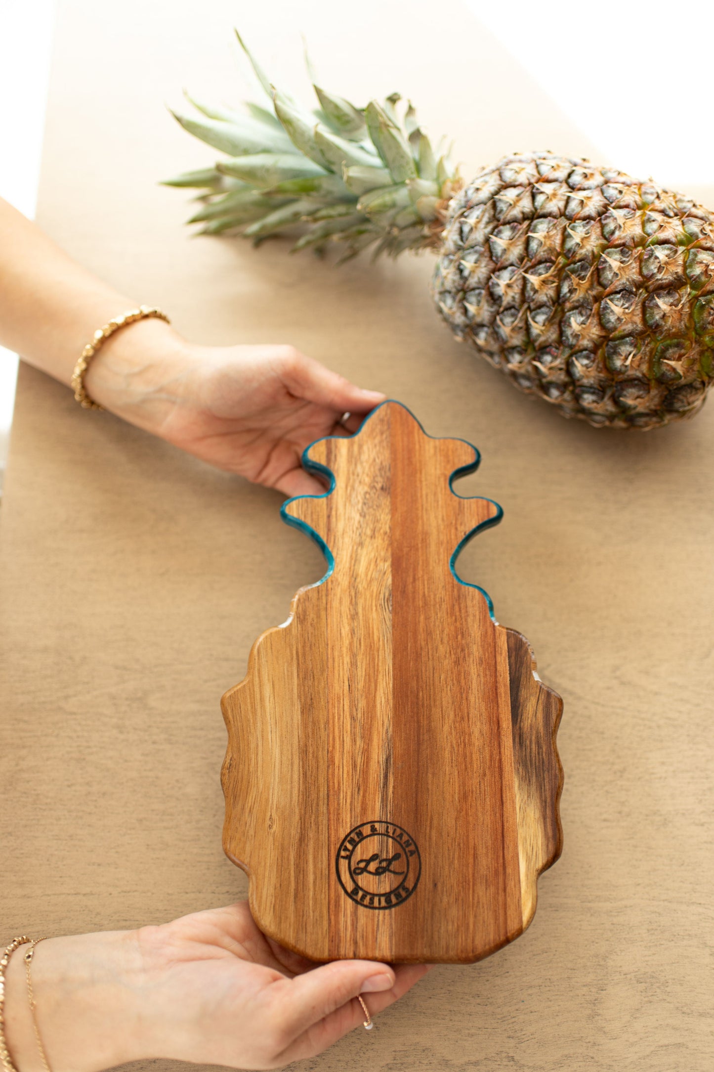 NEW!!! Pineapple Charcuterie Board and Ceramic Tray