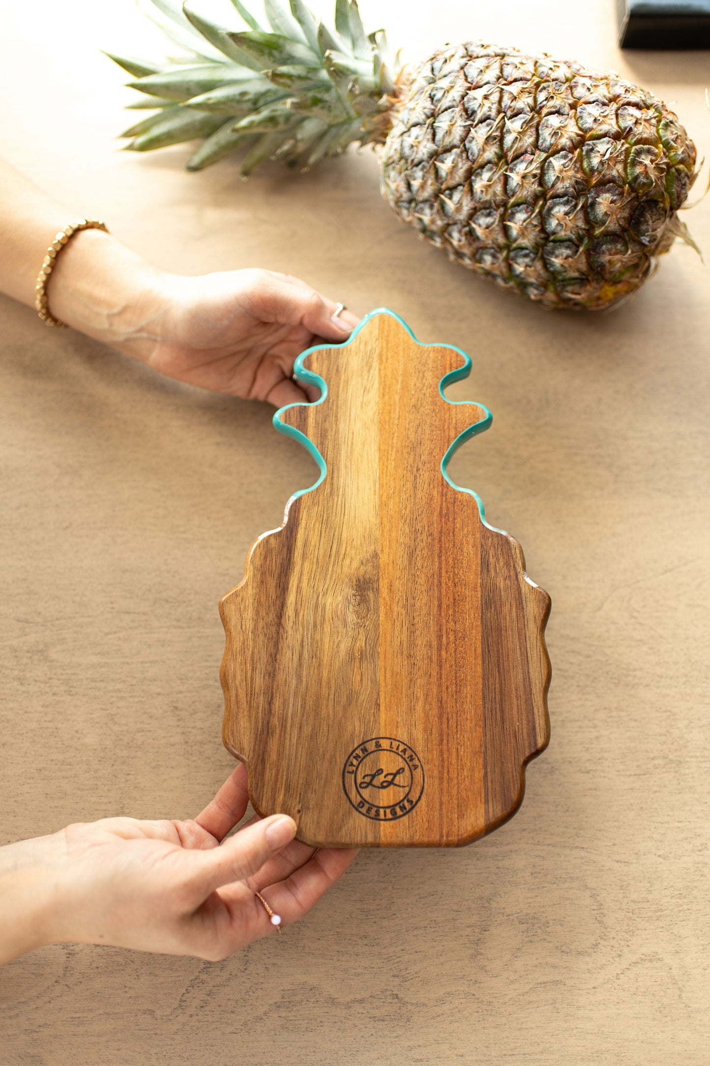 NEW!!! Pineapple Charcuterie Board and Ceramic Tray