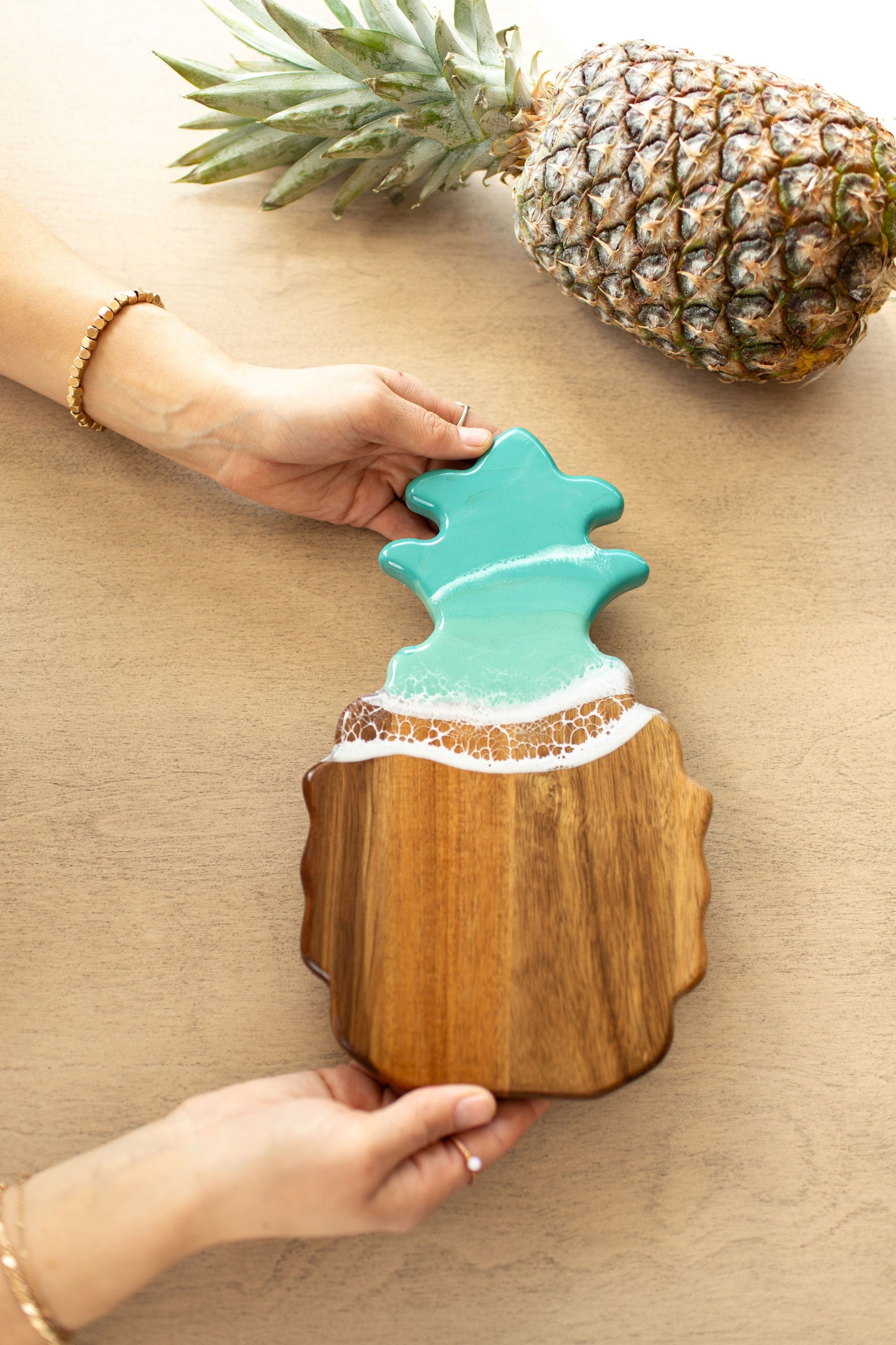 NEW!!! Pineapple Charcuterie Board and Ceramic Tray