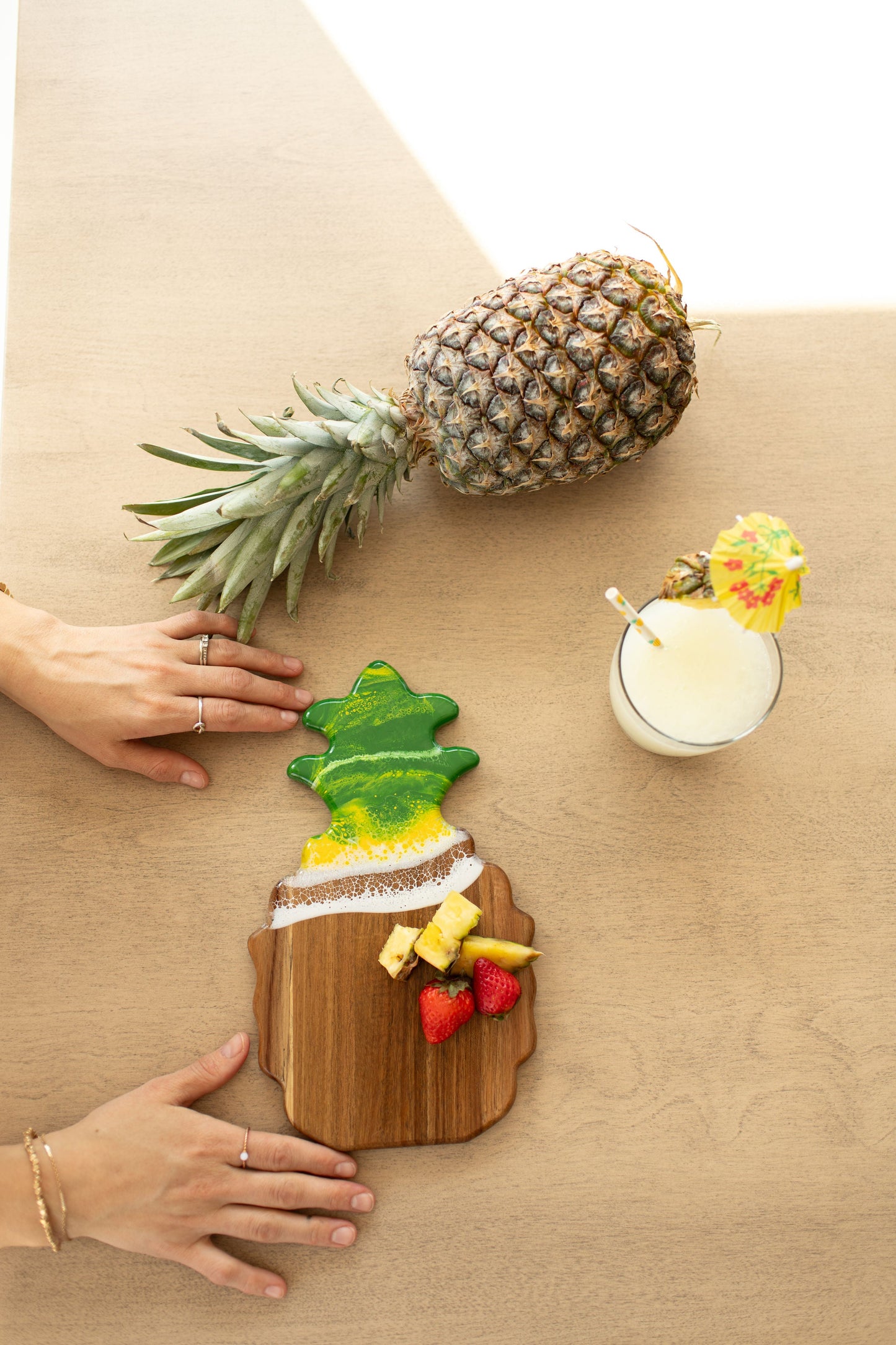 NEW!!! Pineapple Charcuterie Board and Ceramic Tray