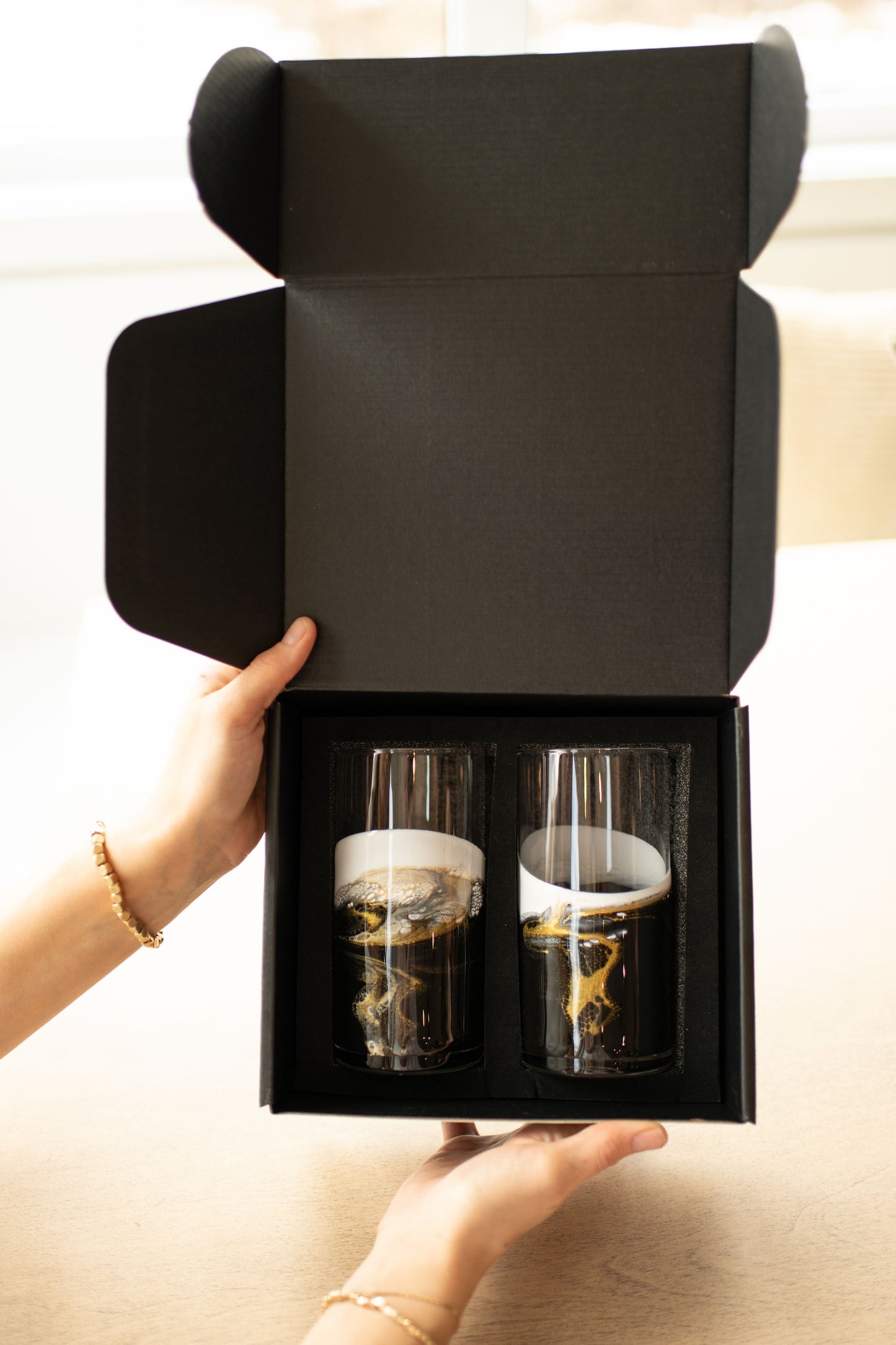 NEW!!! Resin Accented Highball Glasses - AVAILABLE TO SHIP JUNE 30