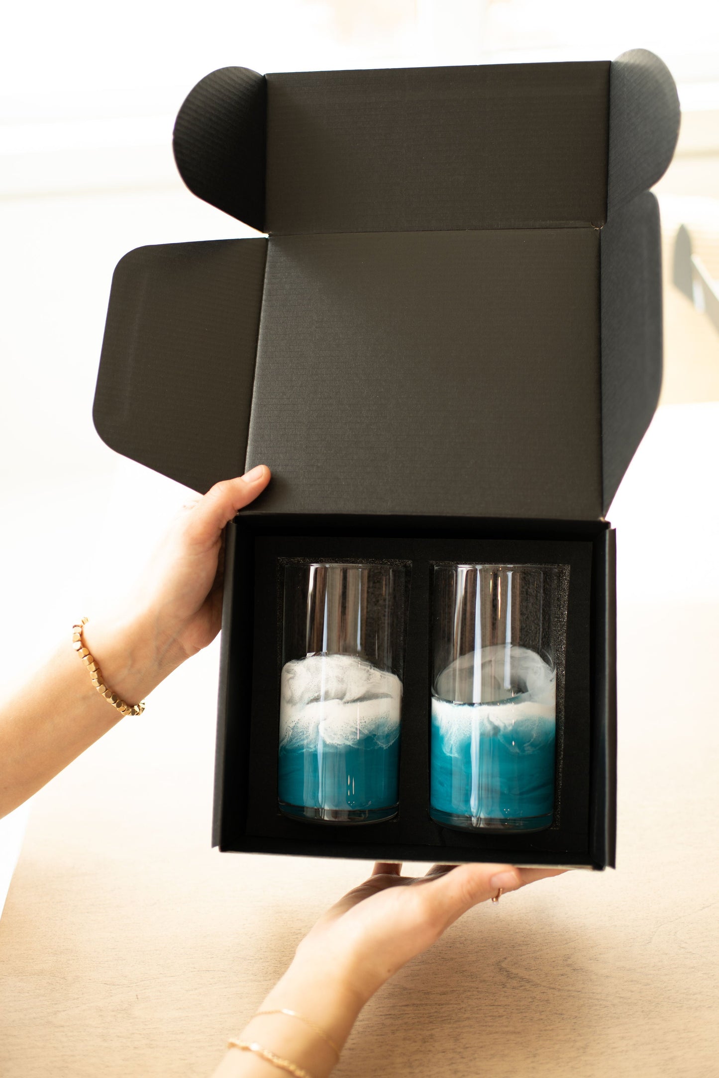 NEW!!! Resin Accented Highball Glasses - AVAILABLE TO SHIP JUNE 30