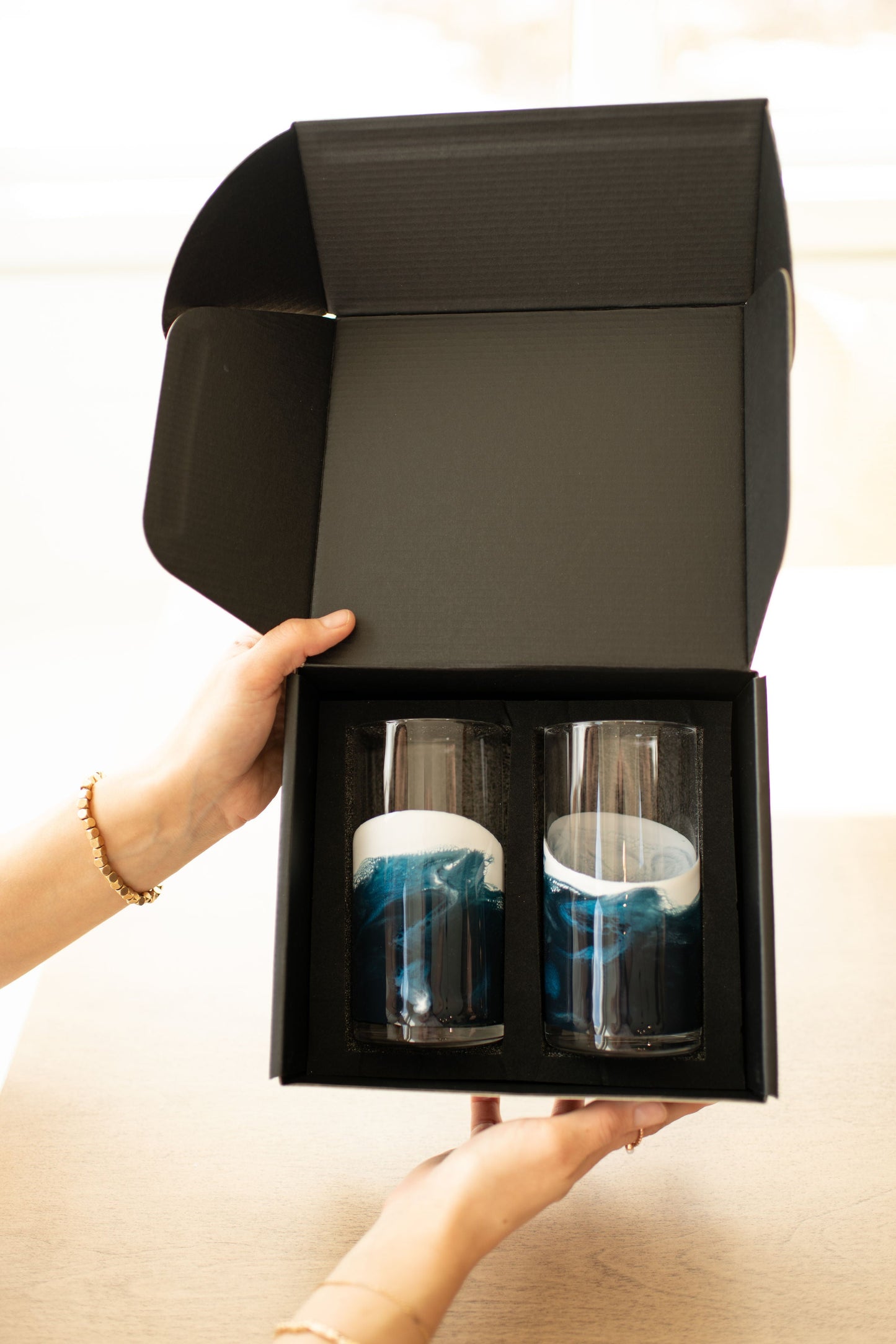 NEW!!! Resin Accented Highball Glasses - AVAILABLE TO SHIP JUNE 30