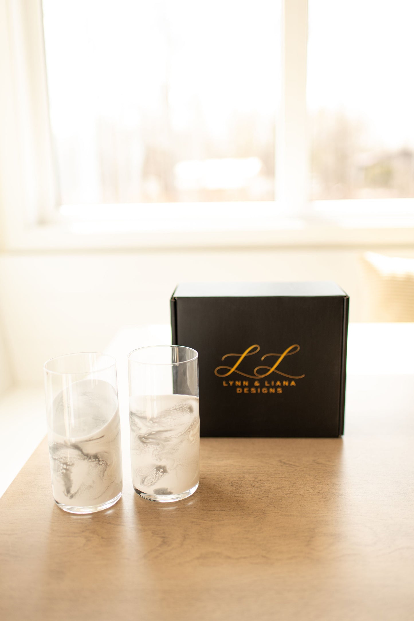 NEW!!! Resin Accented Highball Glasses - AVAILABLE TO SHIP JUNE 30