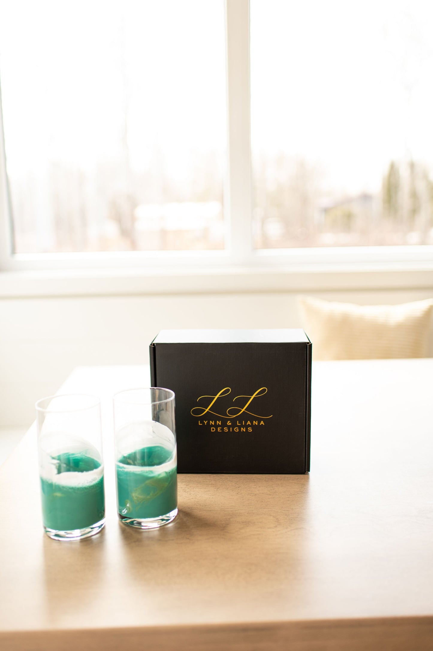 NEW!!! Resin Accented Highball Glasses - AVAILABLE TO SHIP JUNE 30