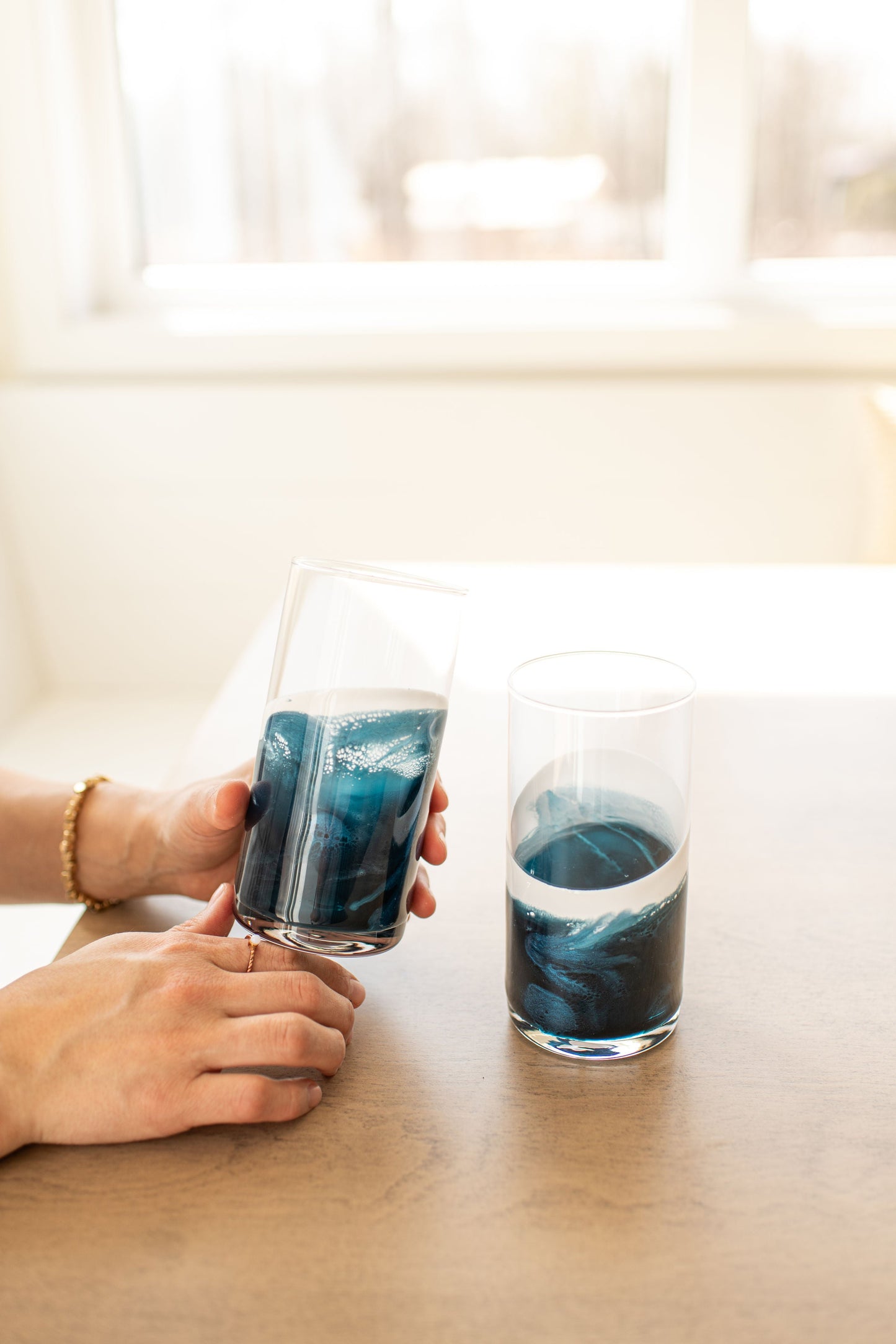 NEW!!! Resin Accented Highball Glasses - AVAILABLE TO SHIP JUNE 30