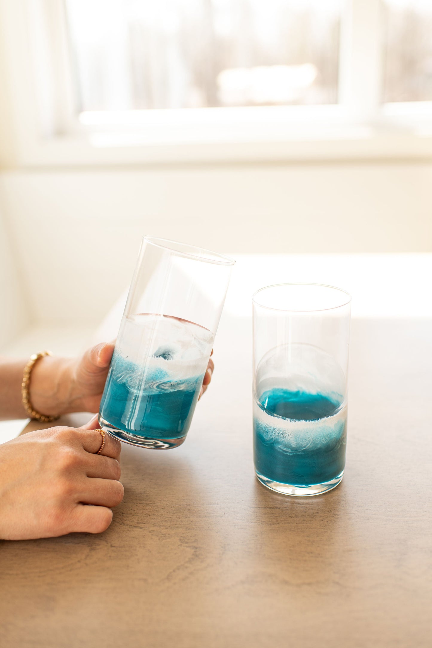 NEW!!! Resin Accented Highball Glasses - AVAILABLE TO SHIP JUNE 30