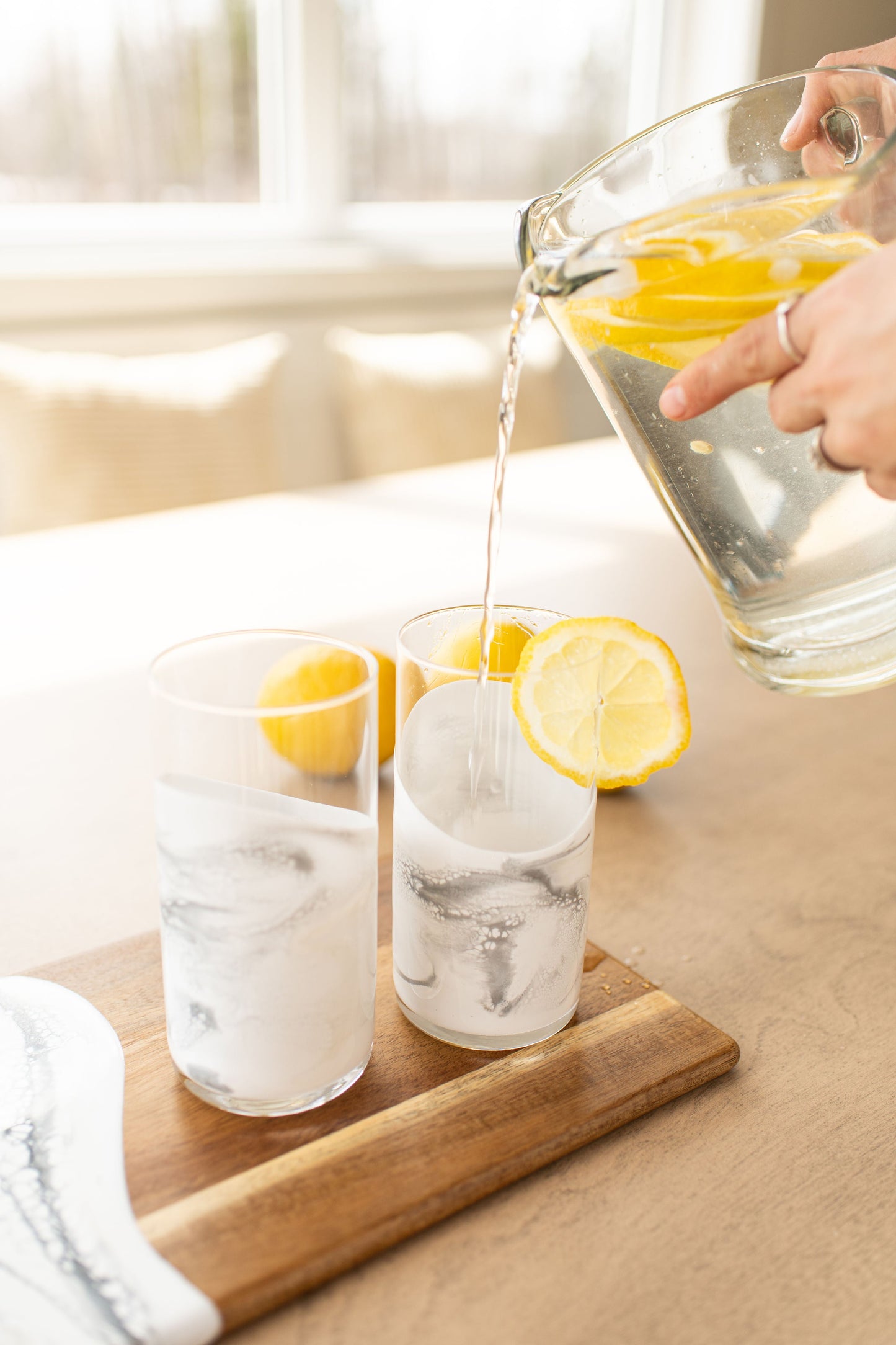 NEW!!! Resin Accented Highball Glasses - AVAILABLE TO SHIP JUNE 30