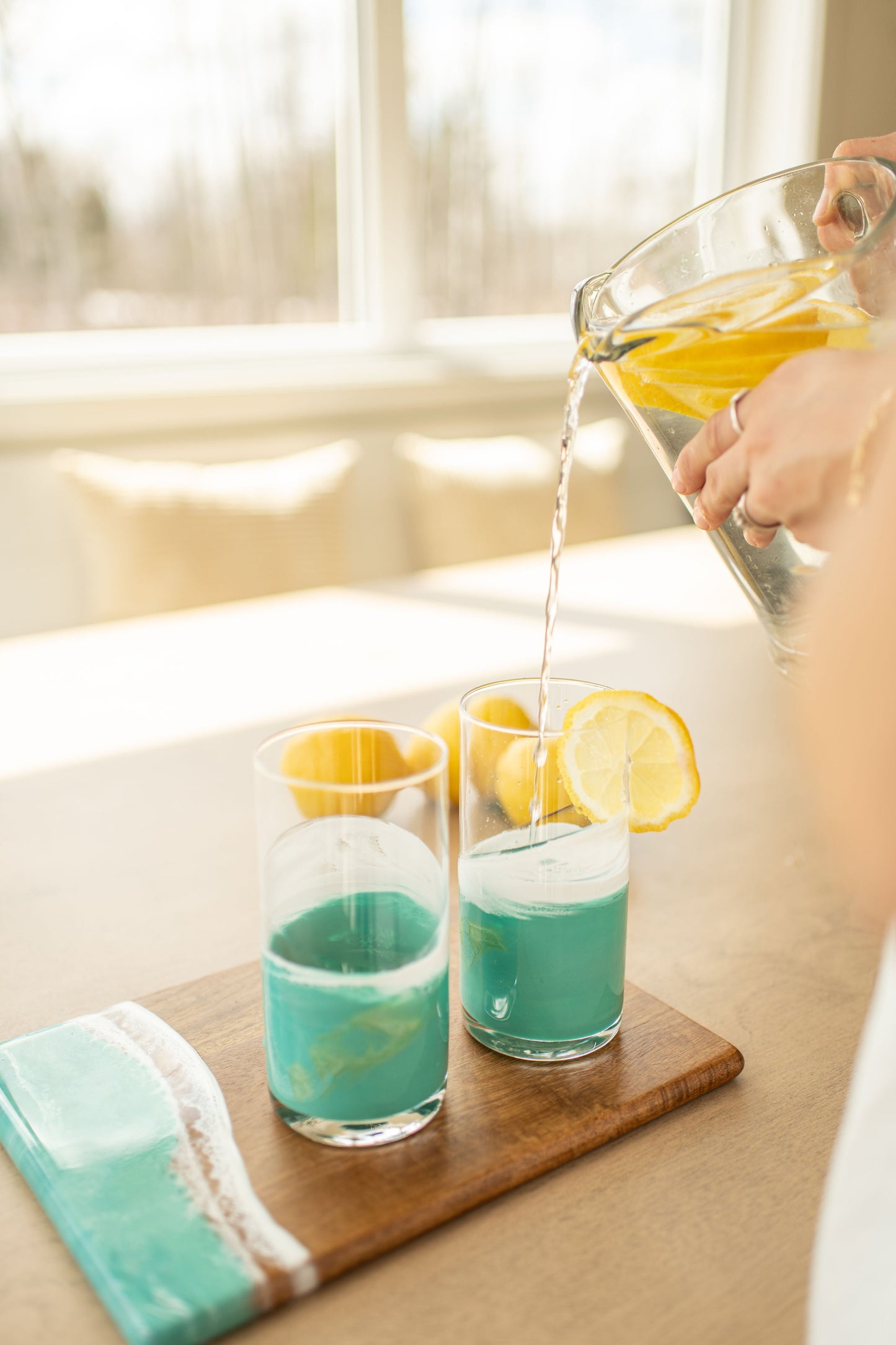 NEW!!! Resin Accented Highball Glasses - AVAILABLE TO SHIP JUNE 30