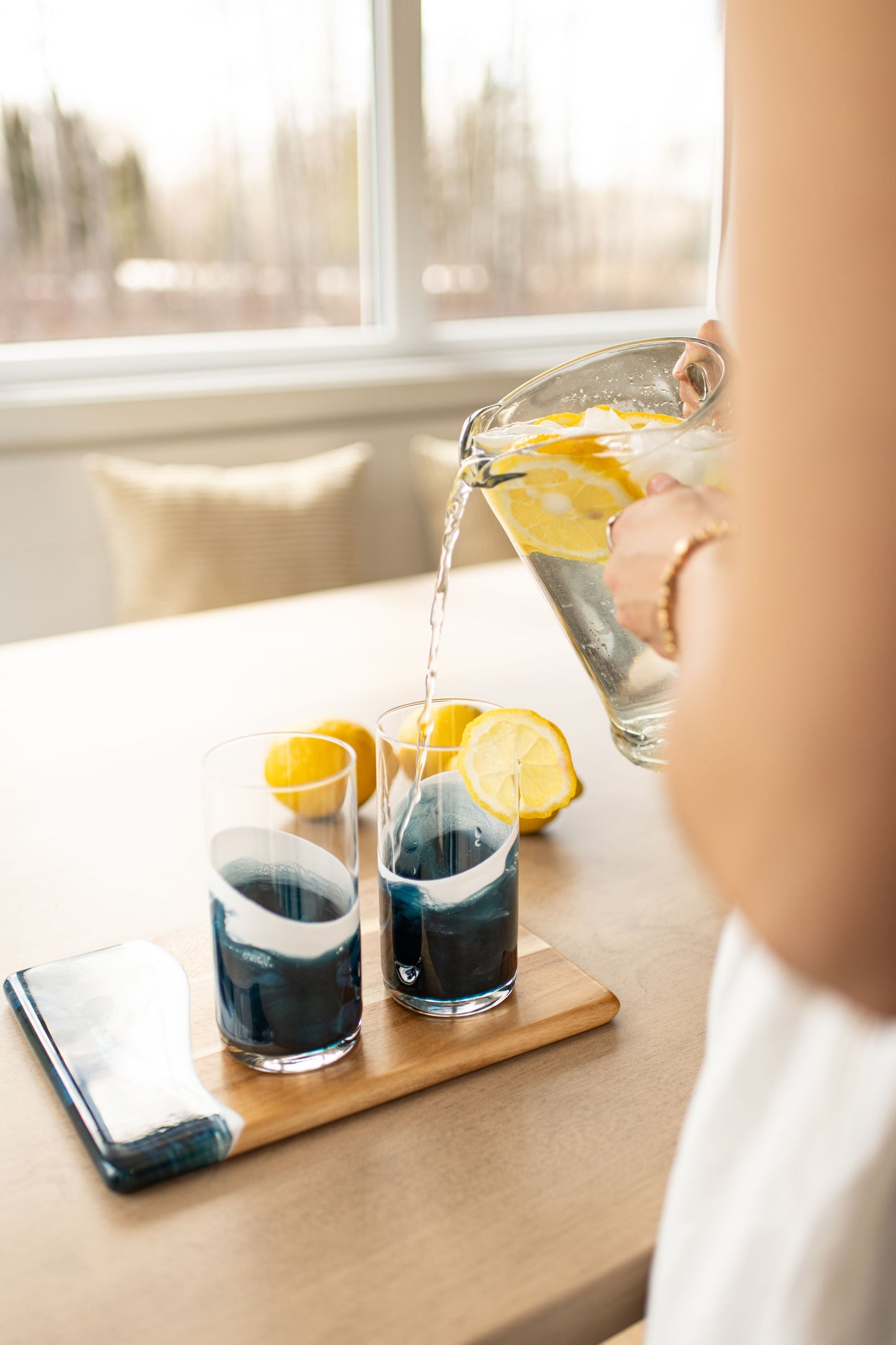 NEW!!! Resin Accented Highball Glasses - AVAILABLE TO SHIP JUNE 30