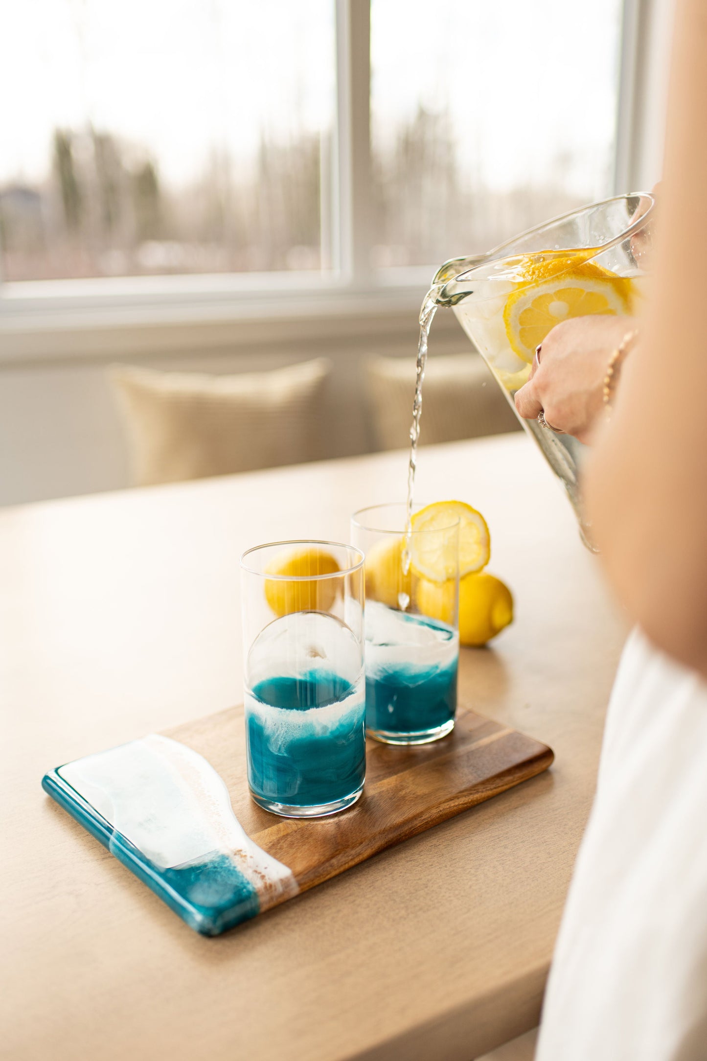 NEW!!! Resin Accented Highball Glasses - AVAILABLE TO SHIP JUNE 30