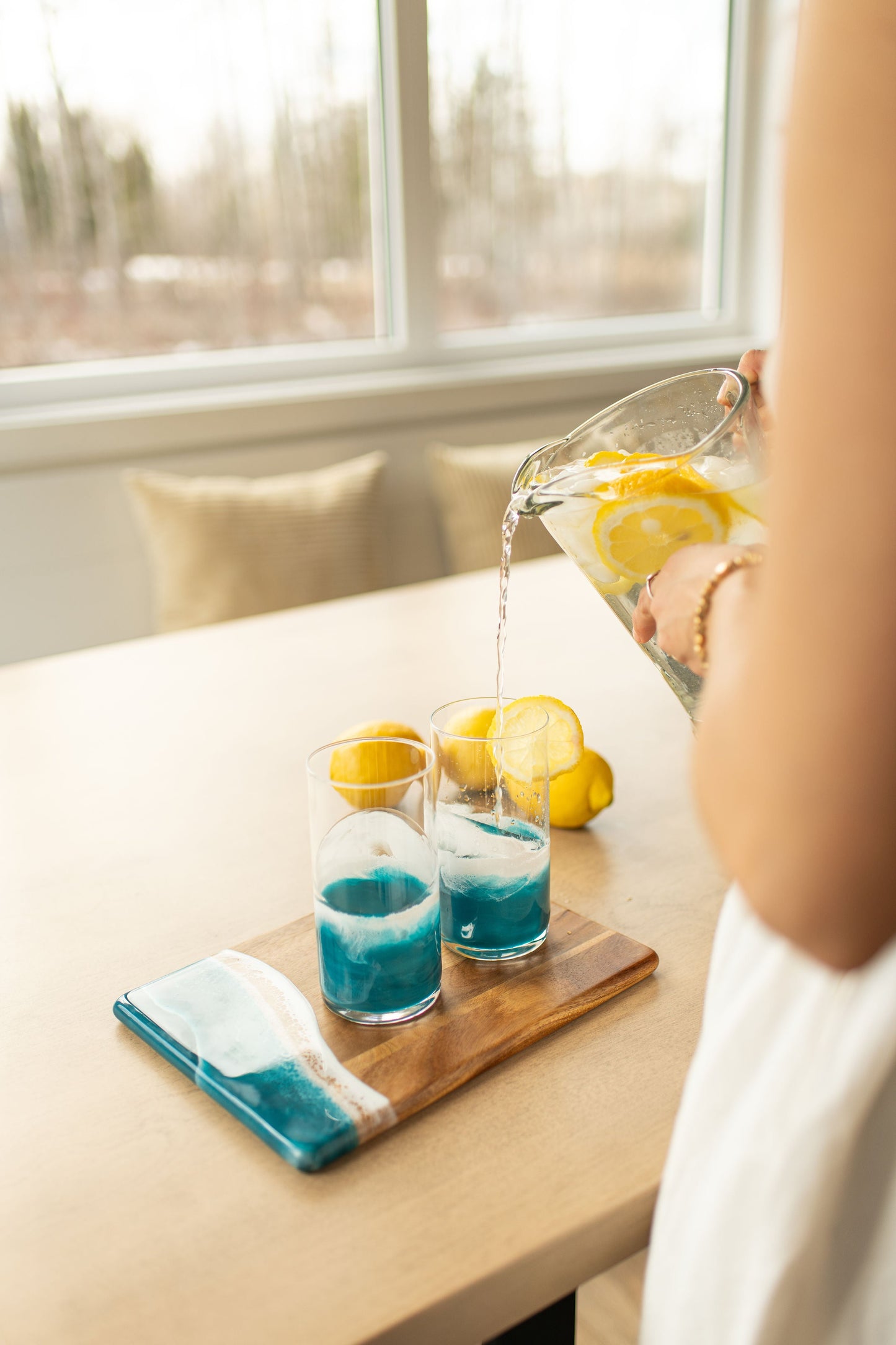 NEW!!! Resin Accented Highball Glasses - AVAILABLE TO SHIP JUNE 30