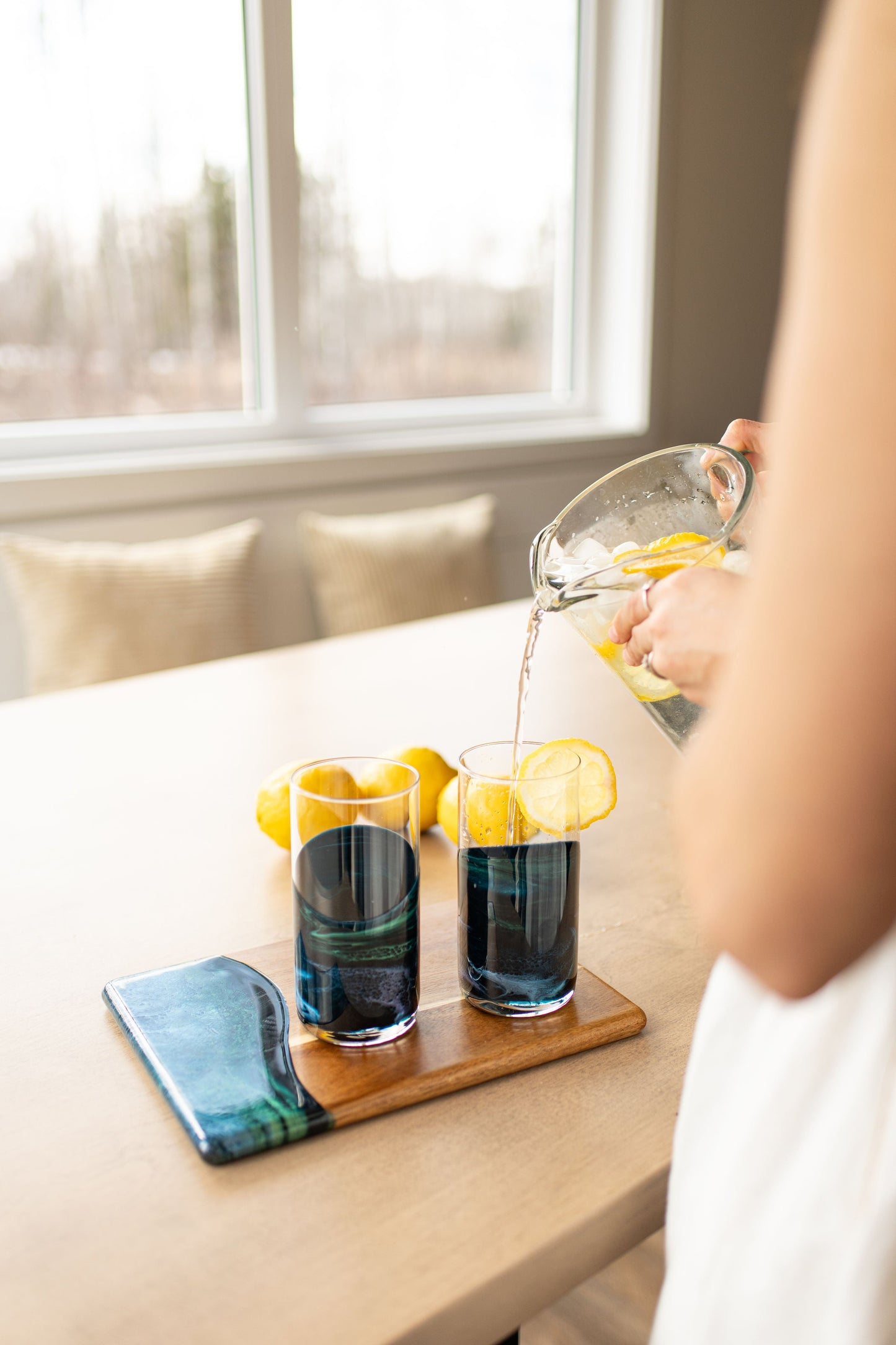 NEW!!! Resin Accented Highball Glasses - AVAILABLE TO SHIP JUNE 30