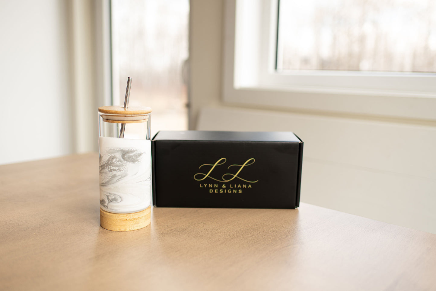 NEW!!! Resin Accented Glass Tumblers
