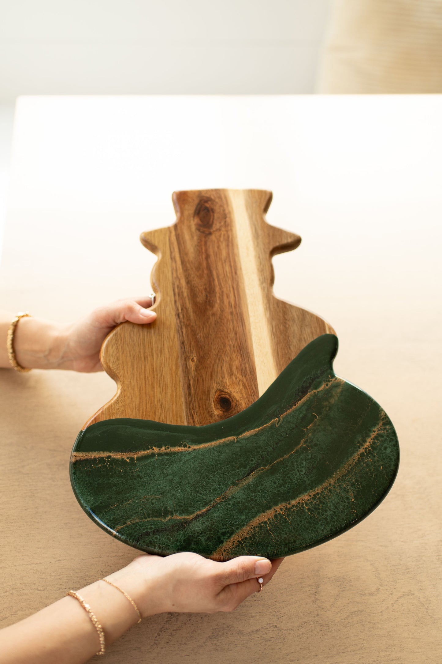 NEW!!! Snowman Charcuterie Board and Ceramic Tray