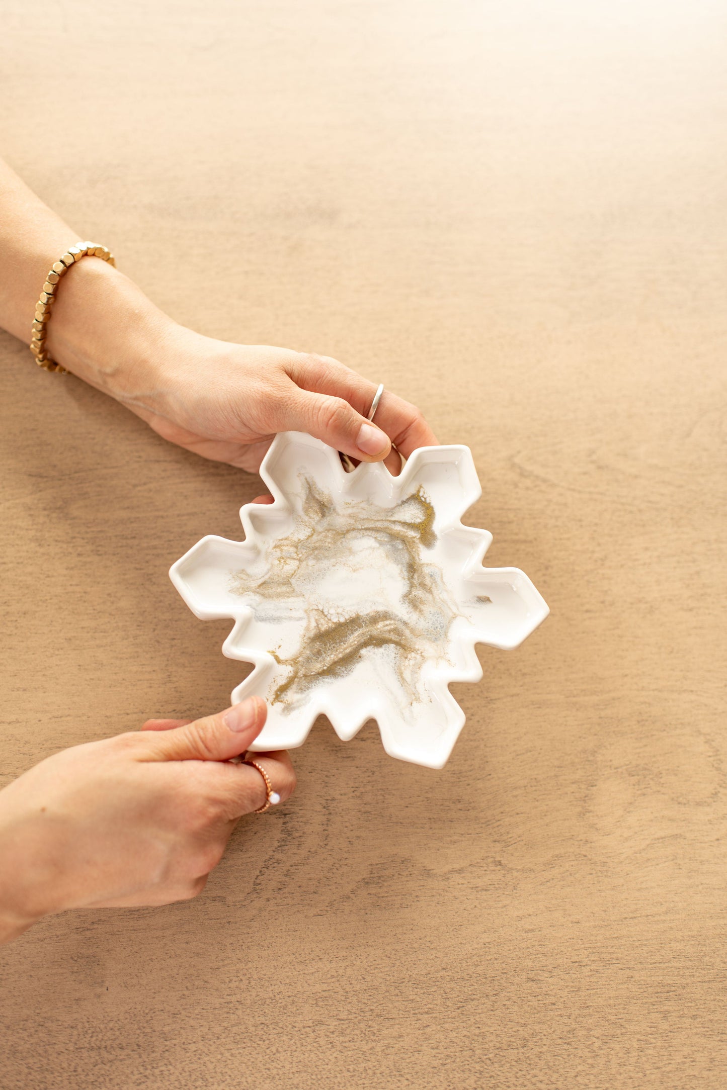 NEW!!! Snowflake Charcuterie Board and Ceramic Tray