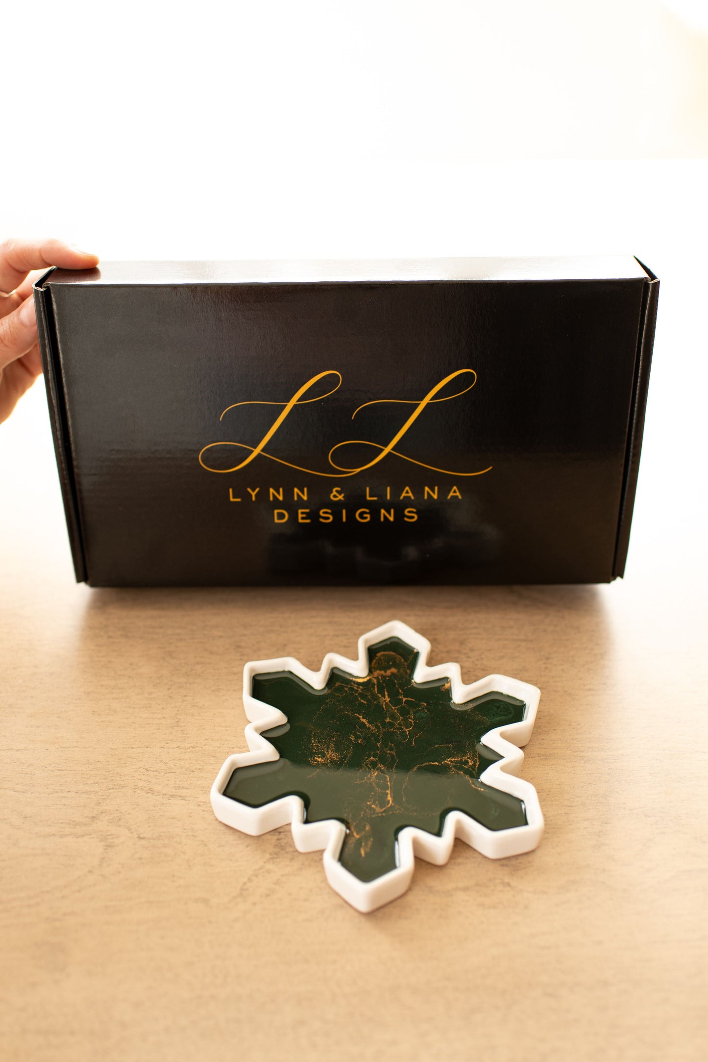NEW!!! Snowflake Charcuterie Board and Ceramic Tray
