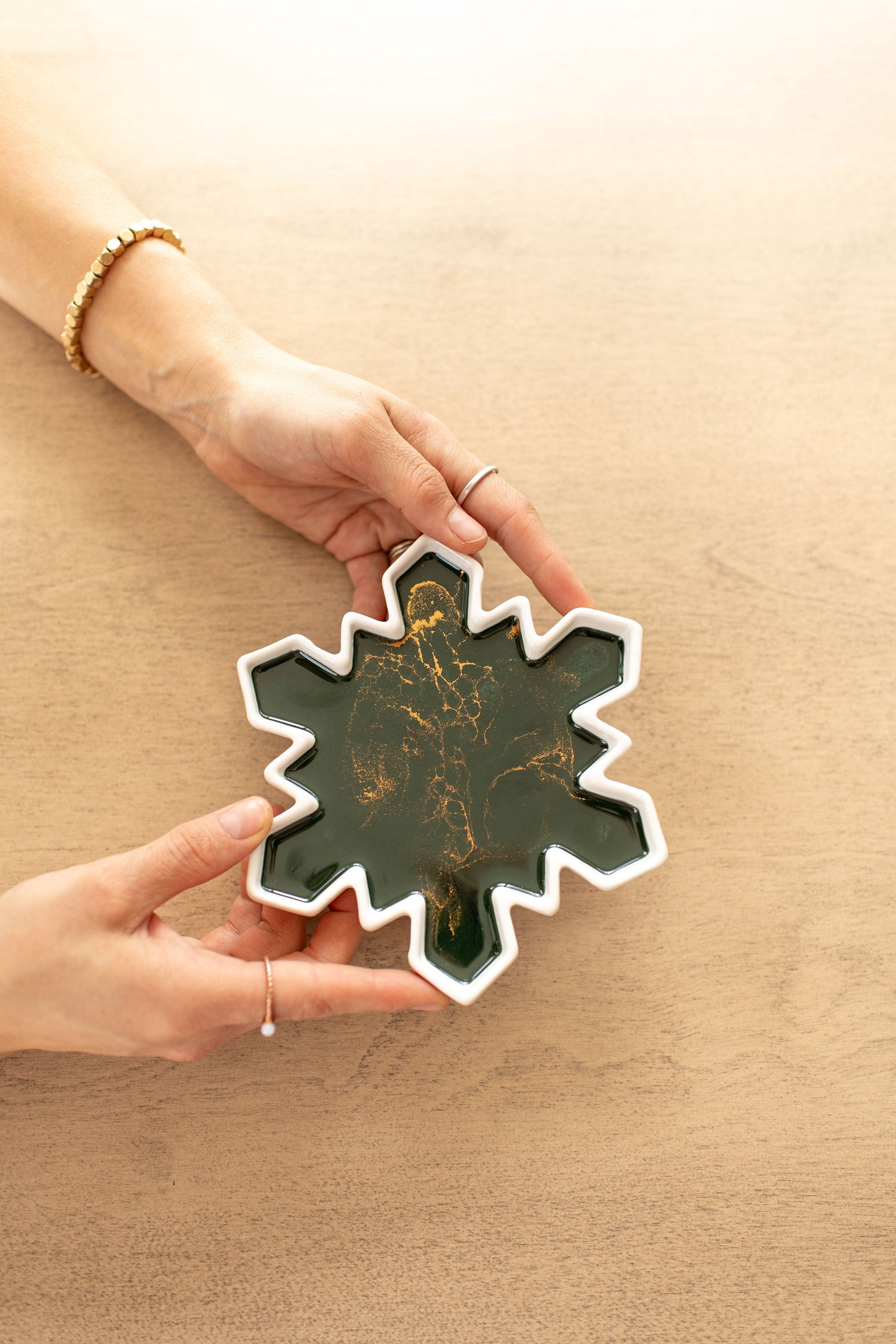 NEW!!! Snowflake Charcuterie Board and Ceramic Tray