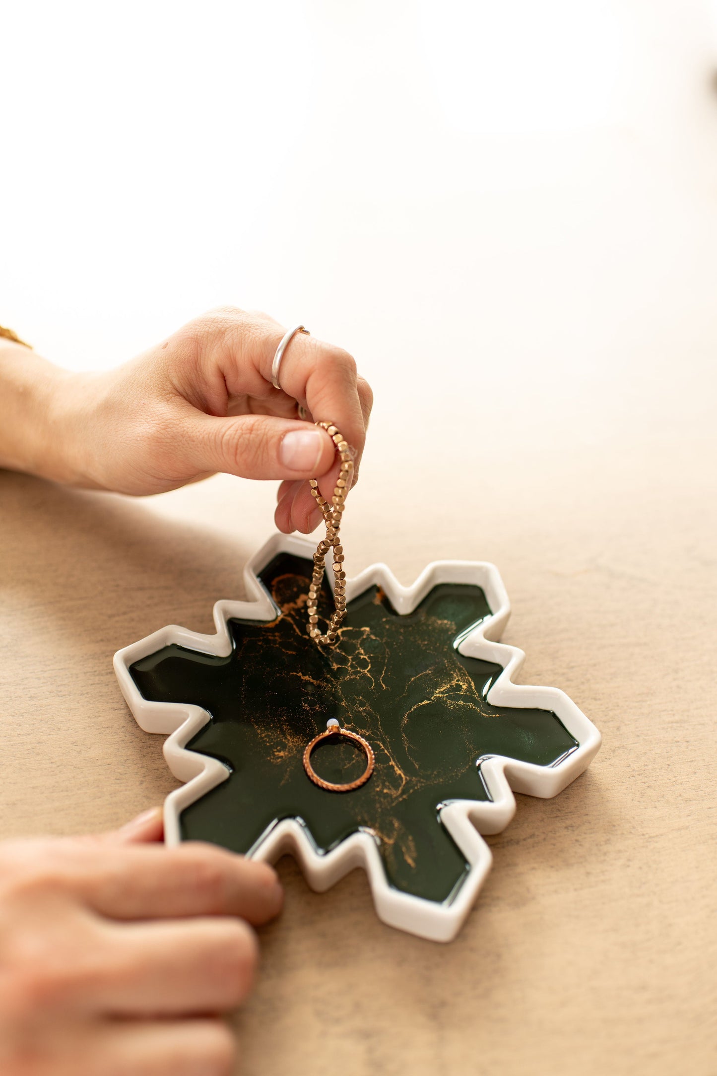 NEW!!! Snowflake Charcuterie Board and Ceramic Tray