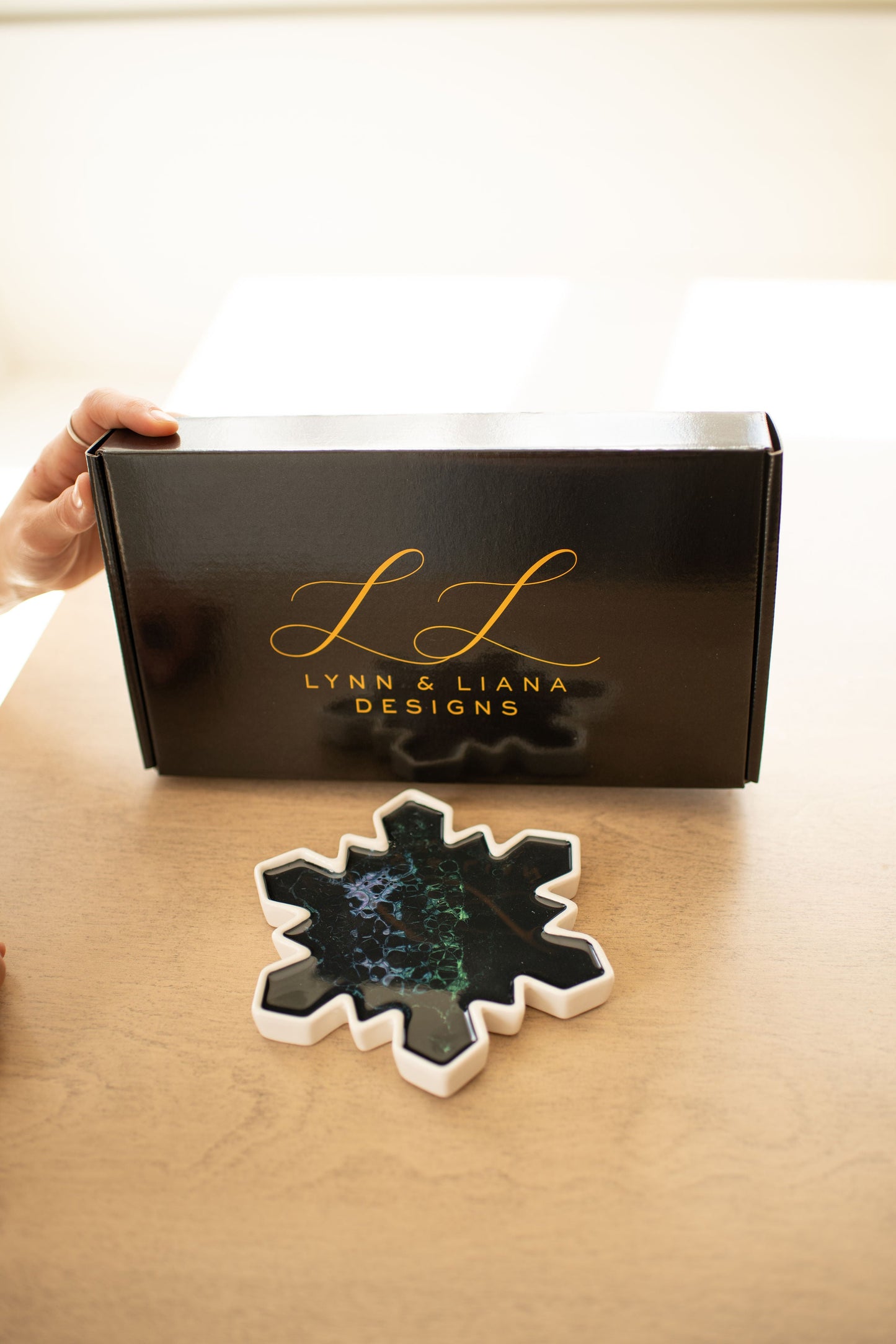 NEW!!! Snowflake Charcuterie Board and Ceramic Tray
