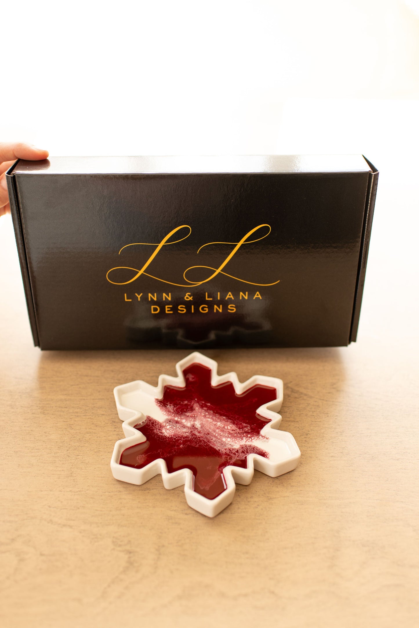 NEW!!! Snowflake Charcuterie Board and Ceramic Tray