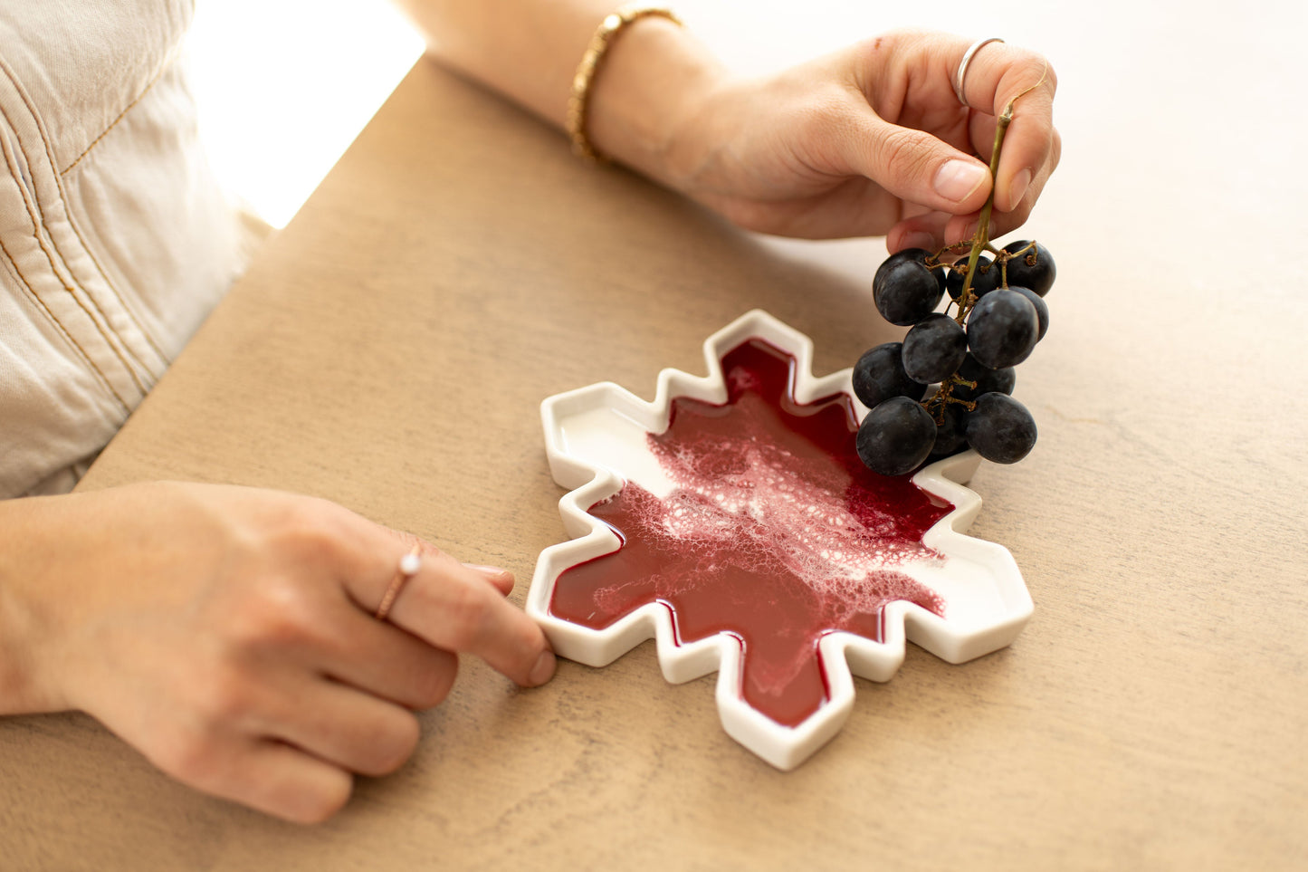 NEW!!! Snowflake Charcuterie Board and Ceramic Tray